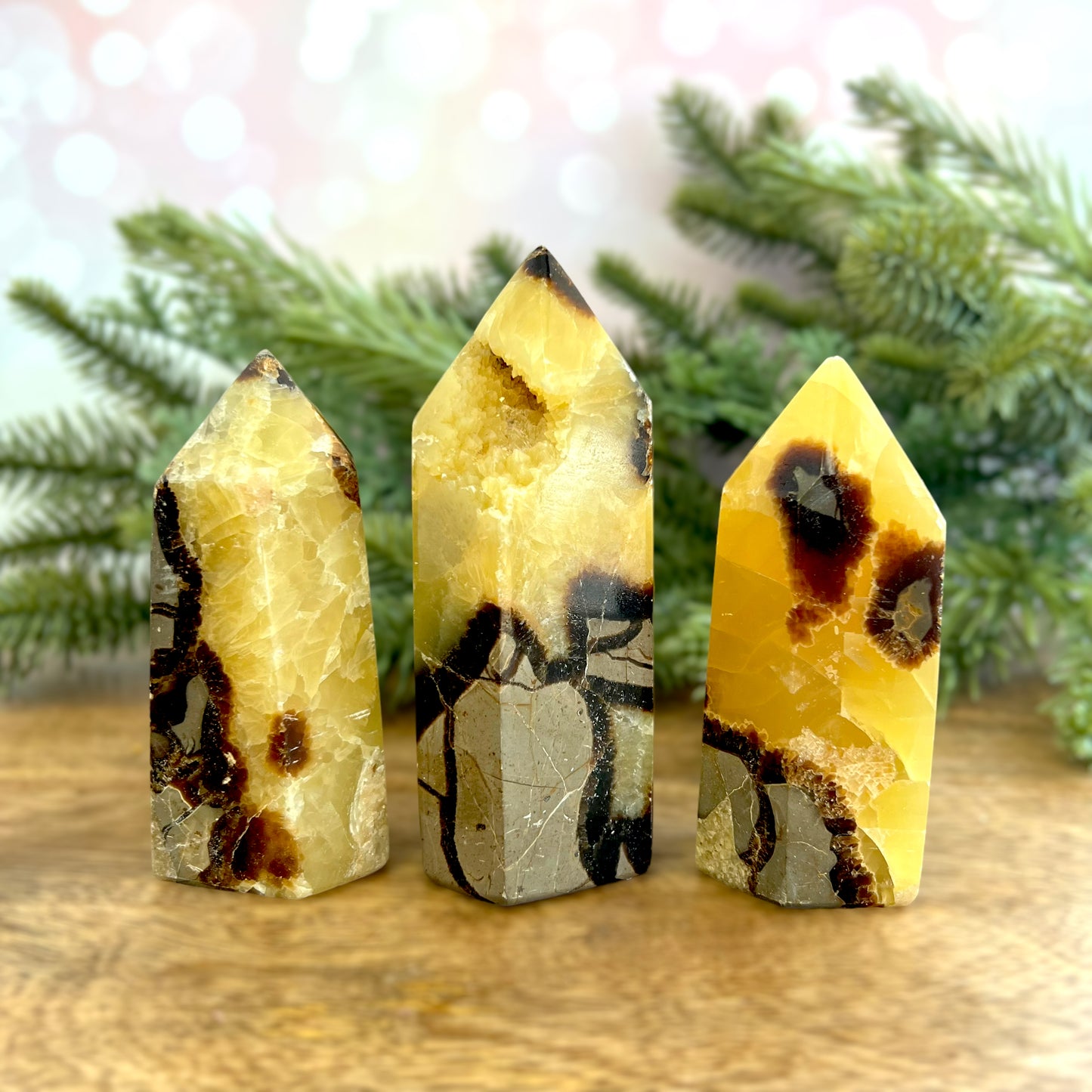Druzy Septarian Large Crystal Tower