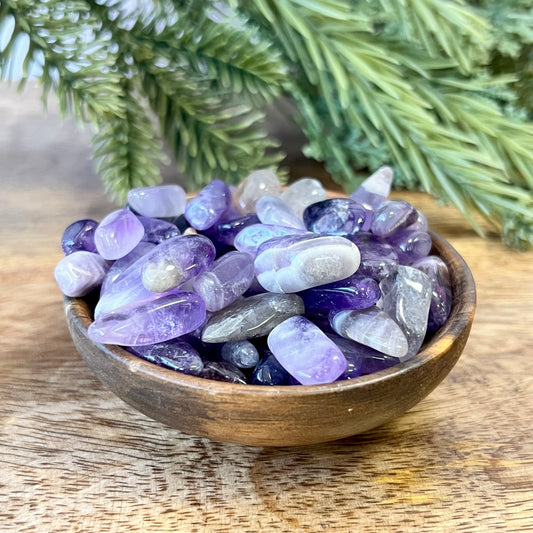 Amethyst Tumbled Crystal Stone - You get 1