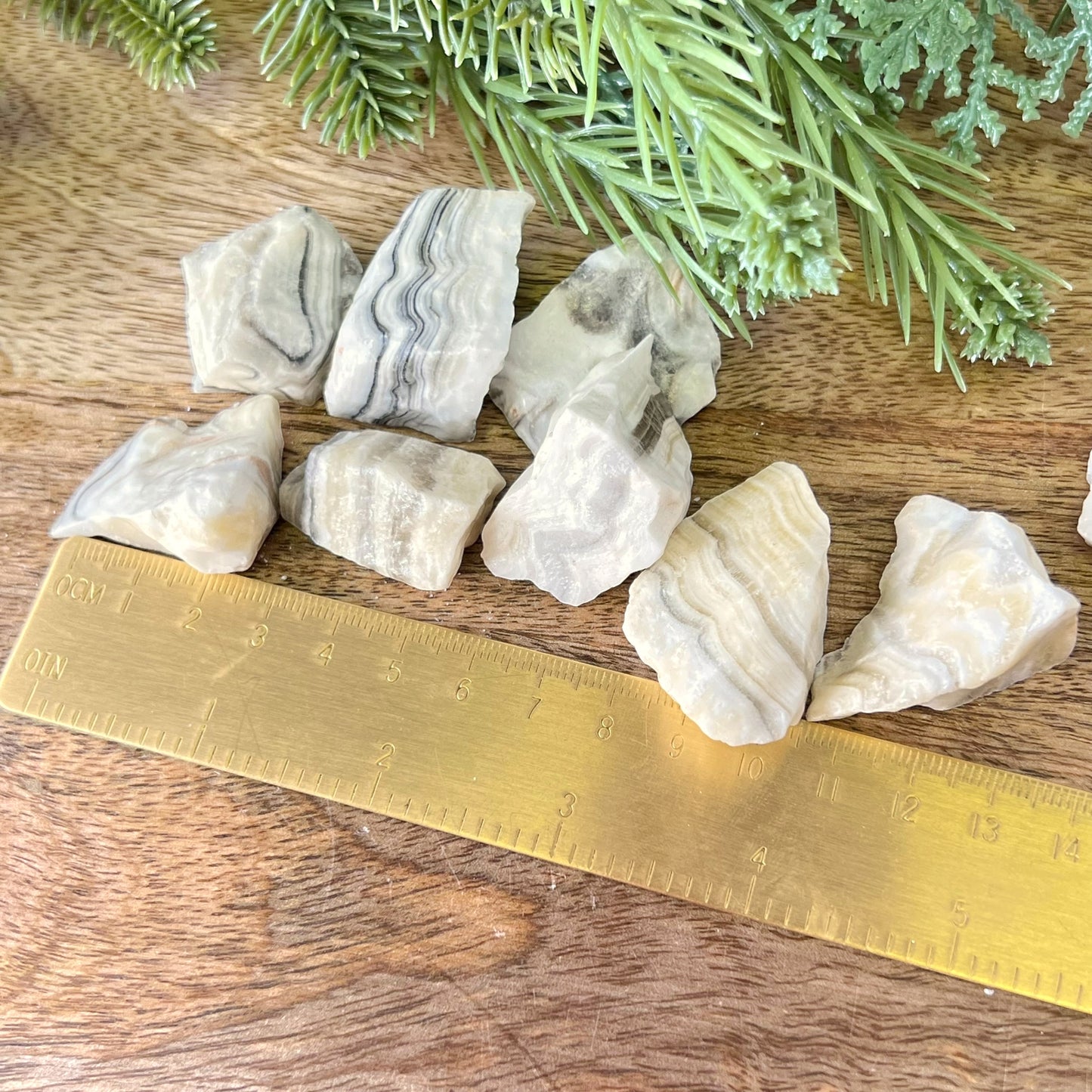 Zebra Calcite Raw Stone - Multiple Sizes - You get 1