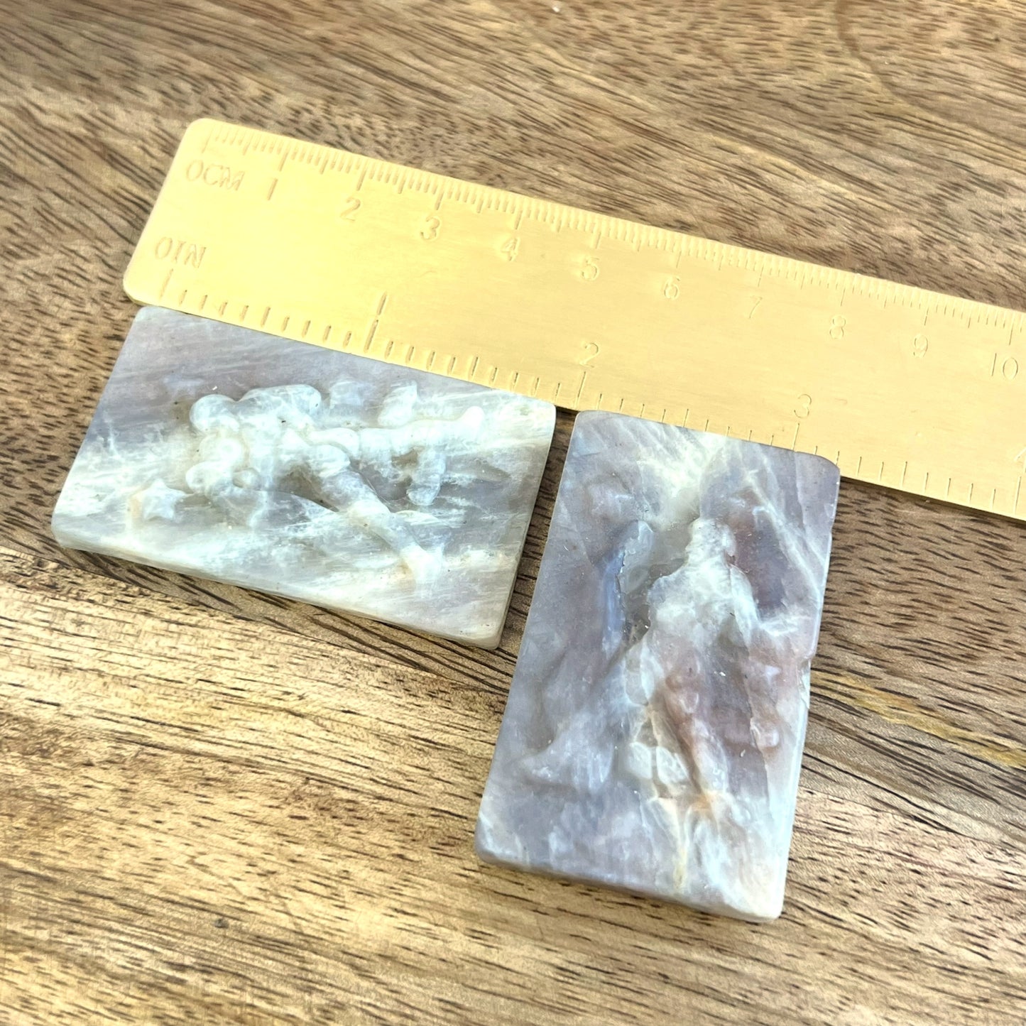 Belomorite Aquarius Carved Crystal Cabochon