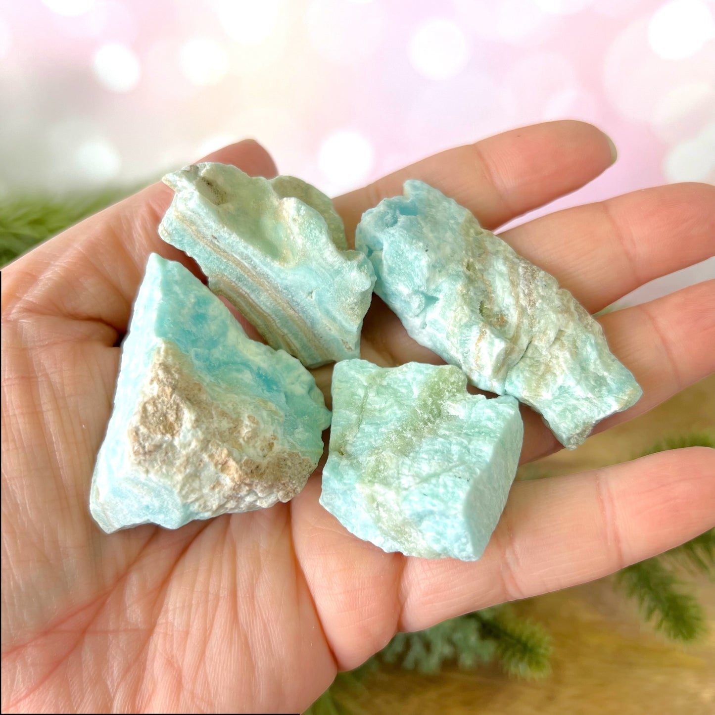 Blue Aragonite Raw Stone - You get 1