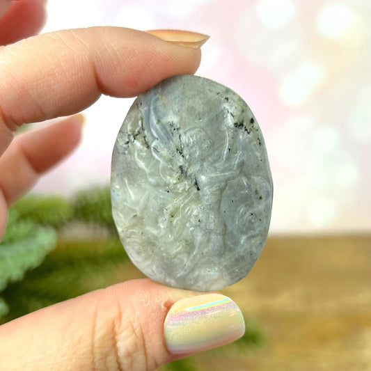 Labradorite Fairy Carved Cabochon