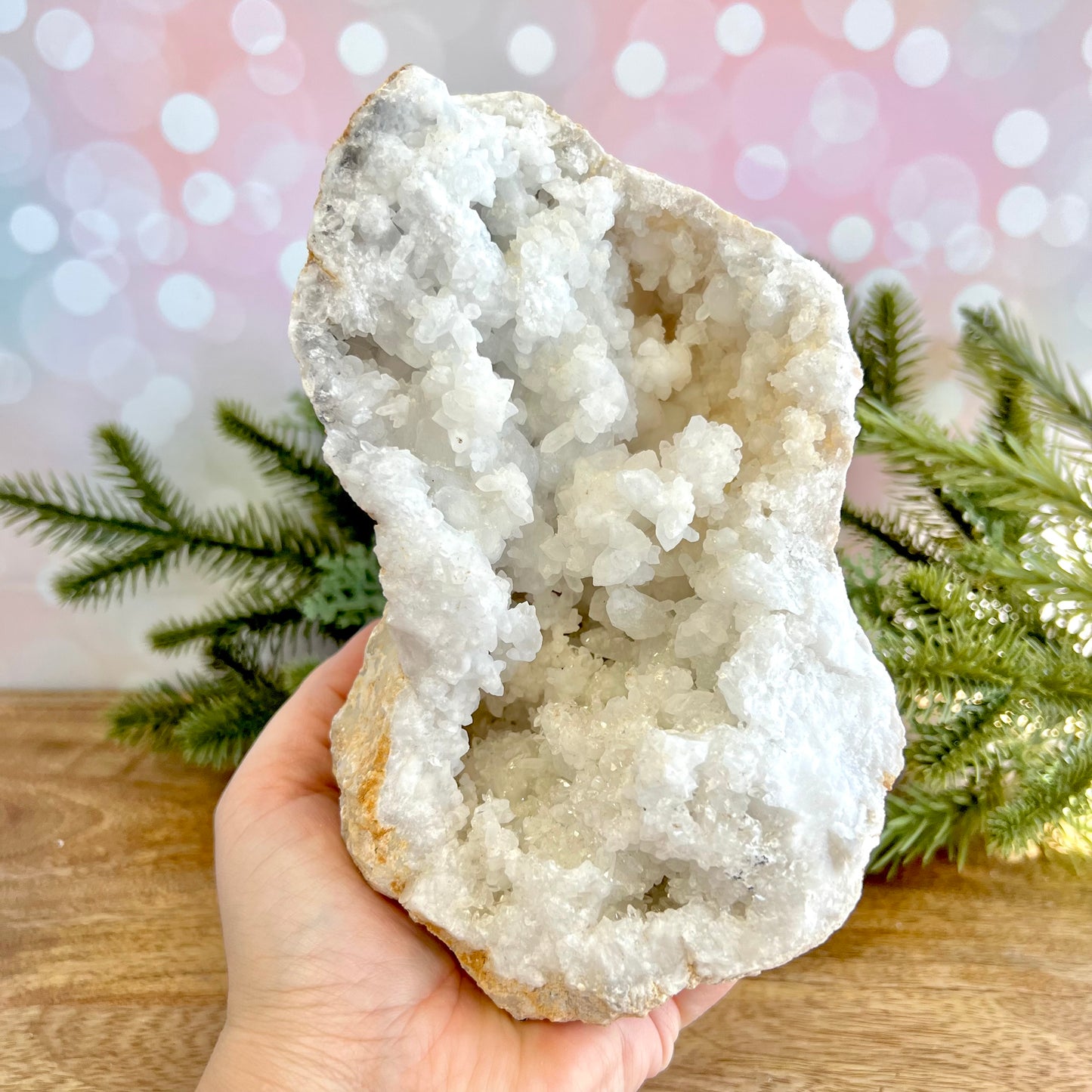 Sugar Geode Quartz Crystal Specimen