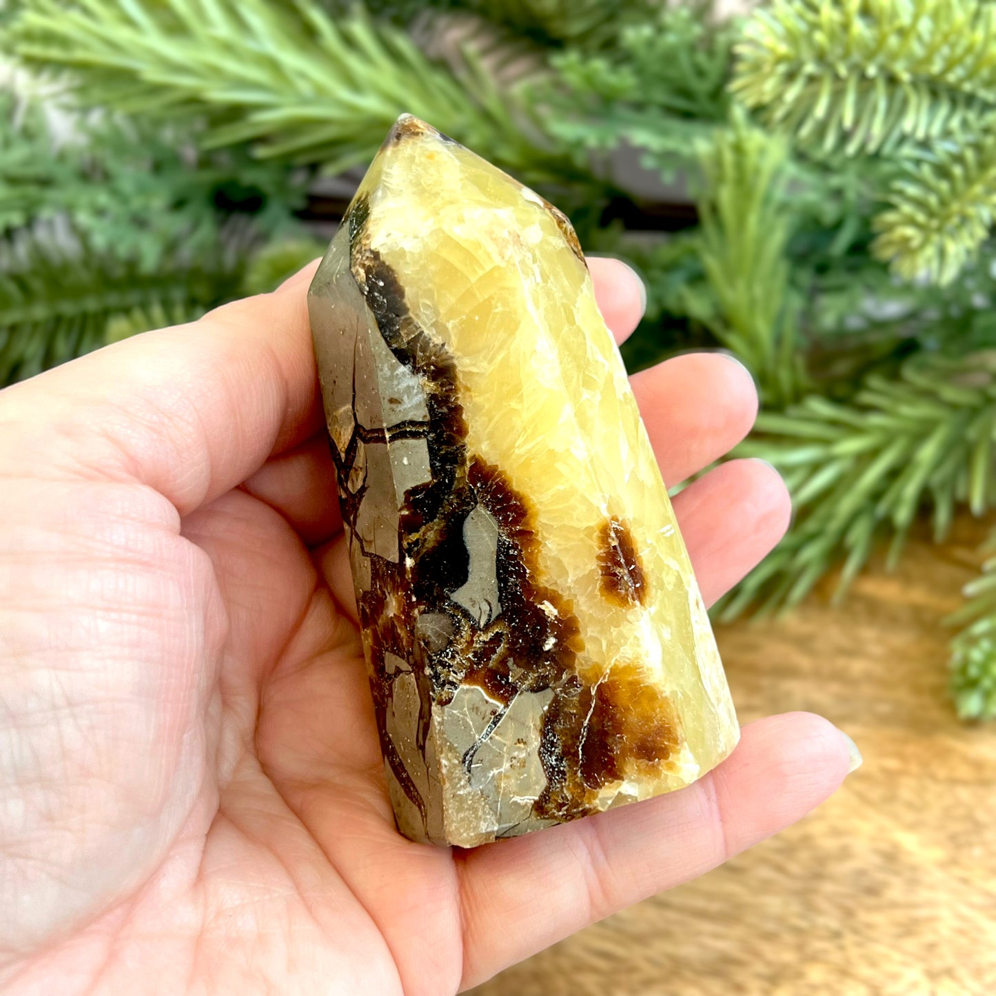 Druzy Septarian Large Crystal Tower