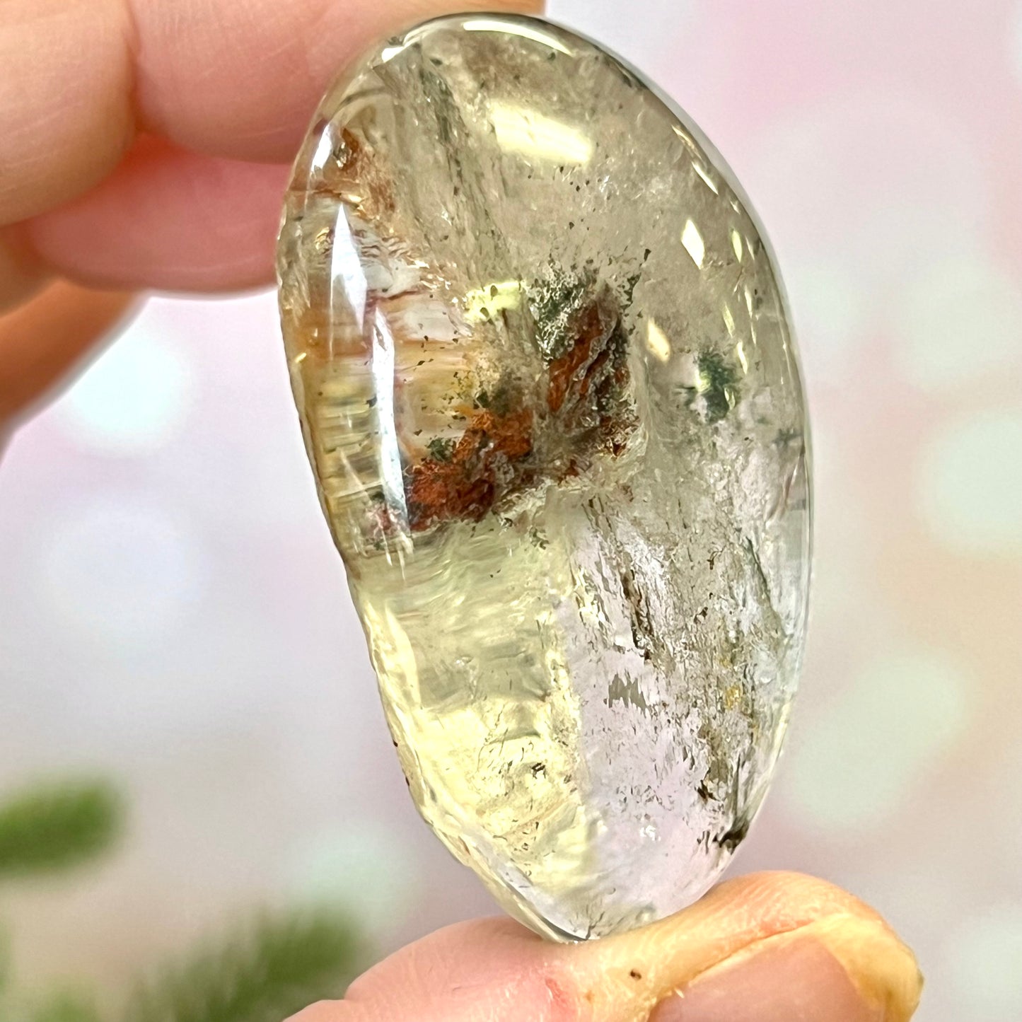 Garden Quartz Lodolite Crystal Lens