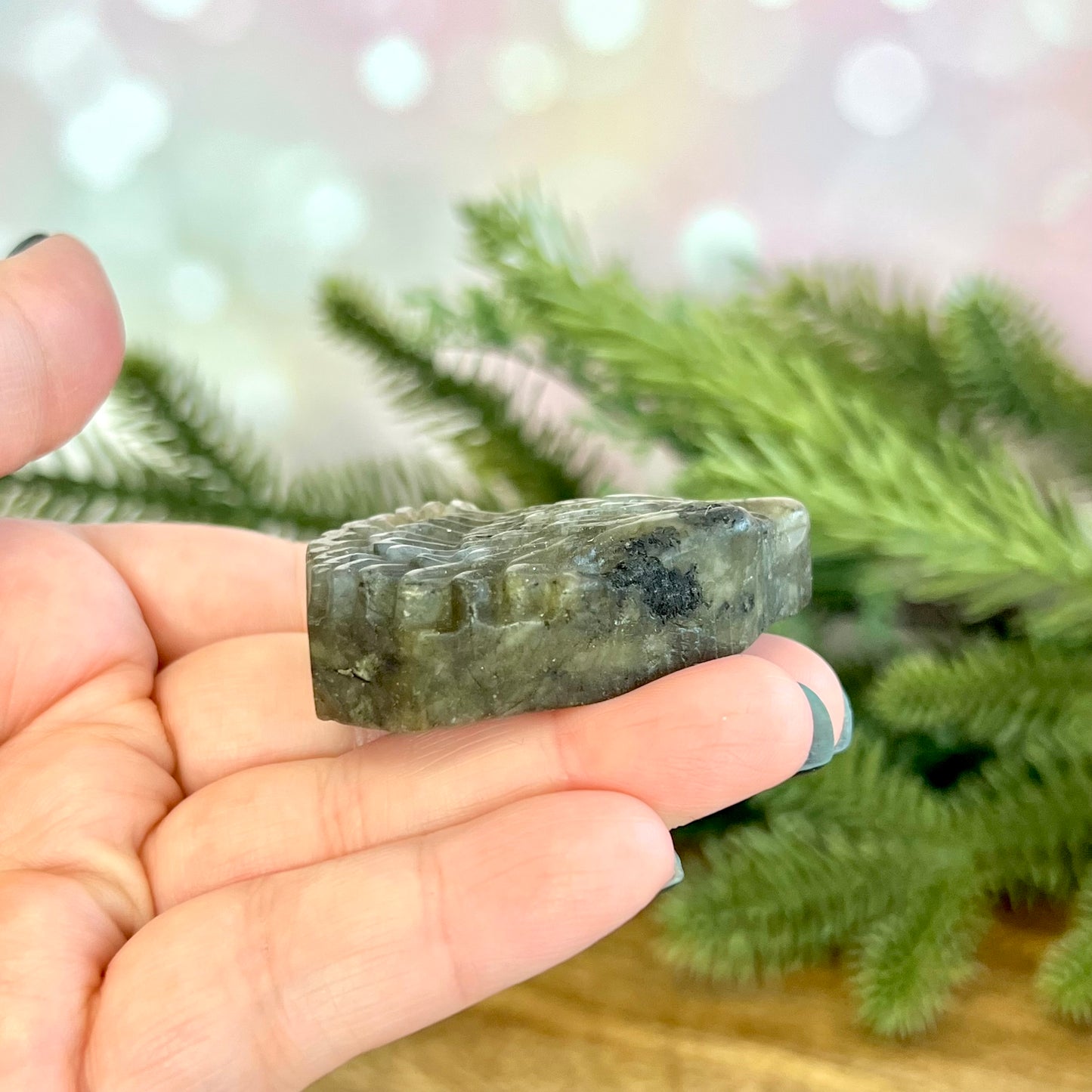 Eagle Labradorite Crystal Carved Cabochon