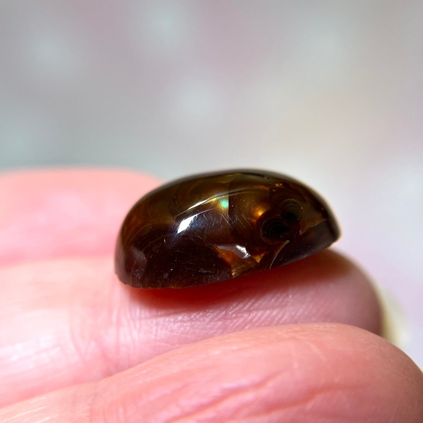 Fire Agate Crystal Cabochon