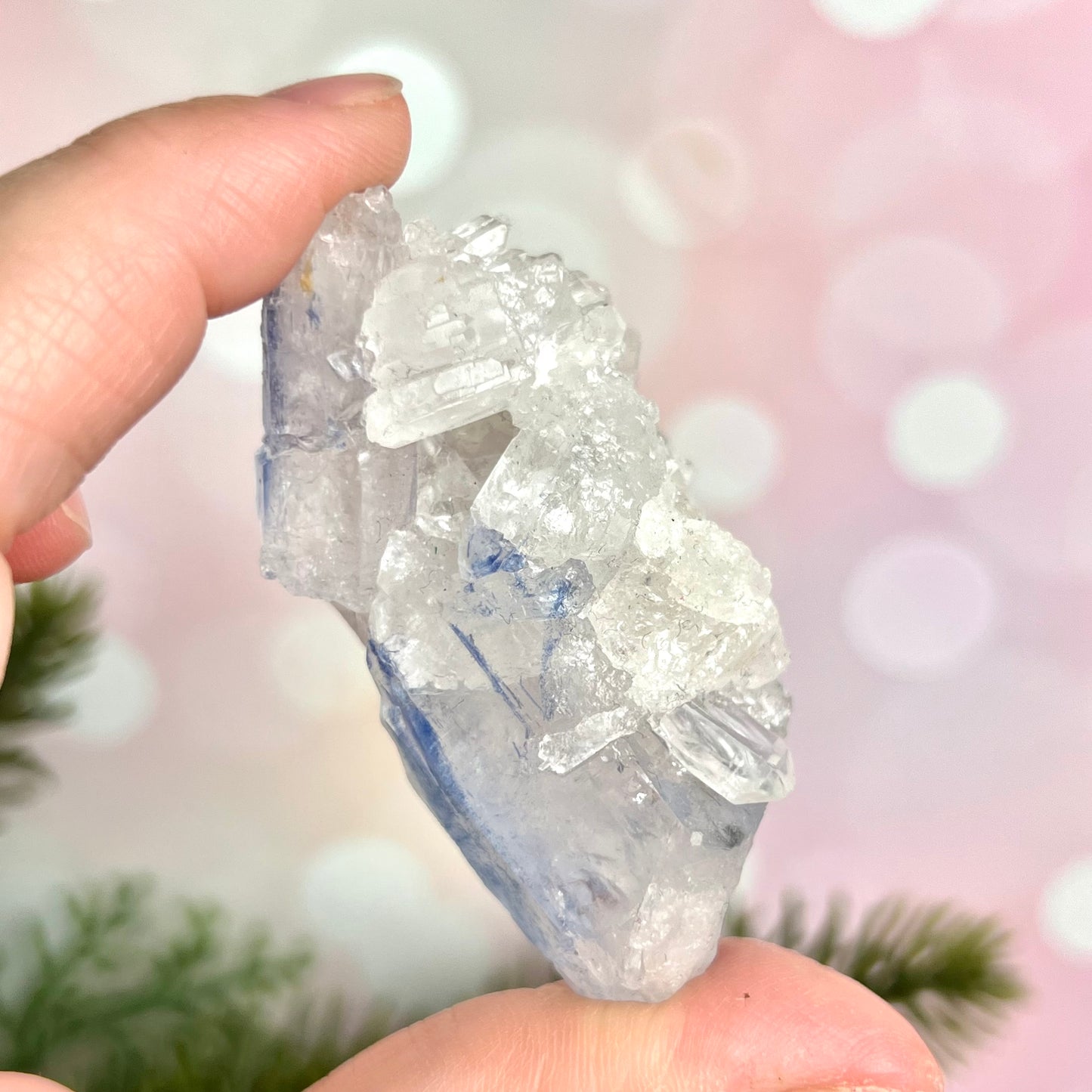 Dumortierite Quartz Crystal Mineral Specimen