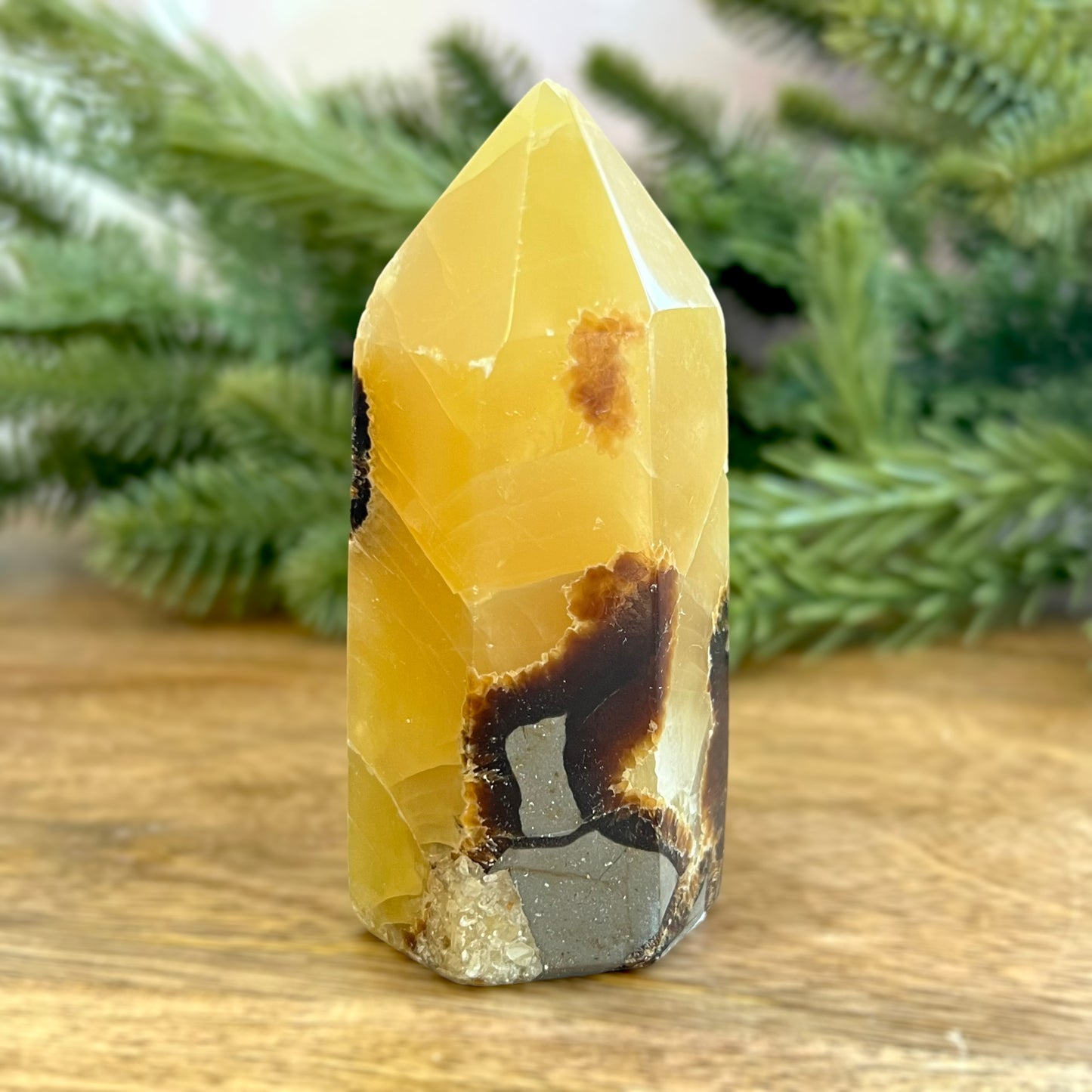 Druzy Septarian Large Crystal Tower
