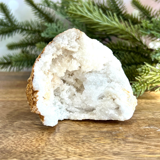 Sugar Geode Quartz Crystal Specimen