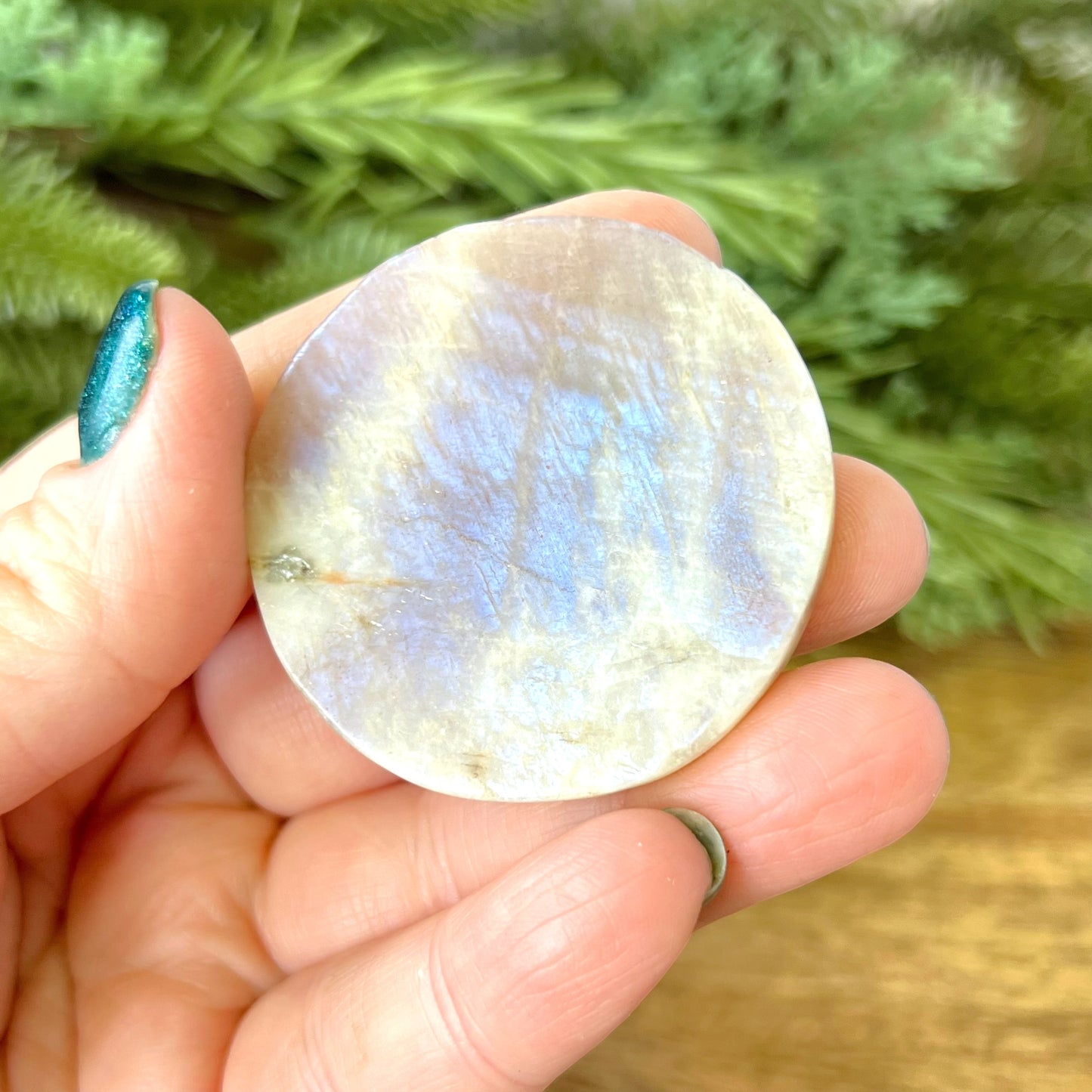 Belomorite Sunstone in Moonstone Bunny Rabbit Carved Crystal Cabochon