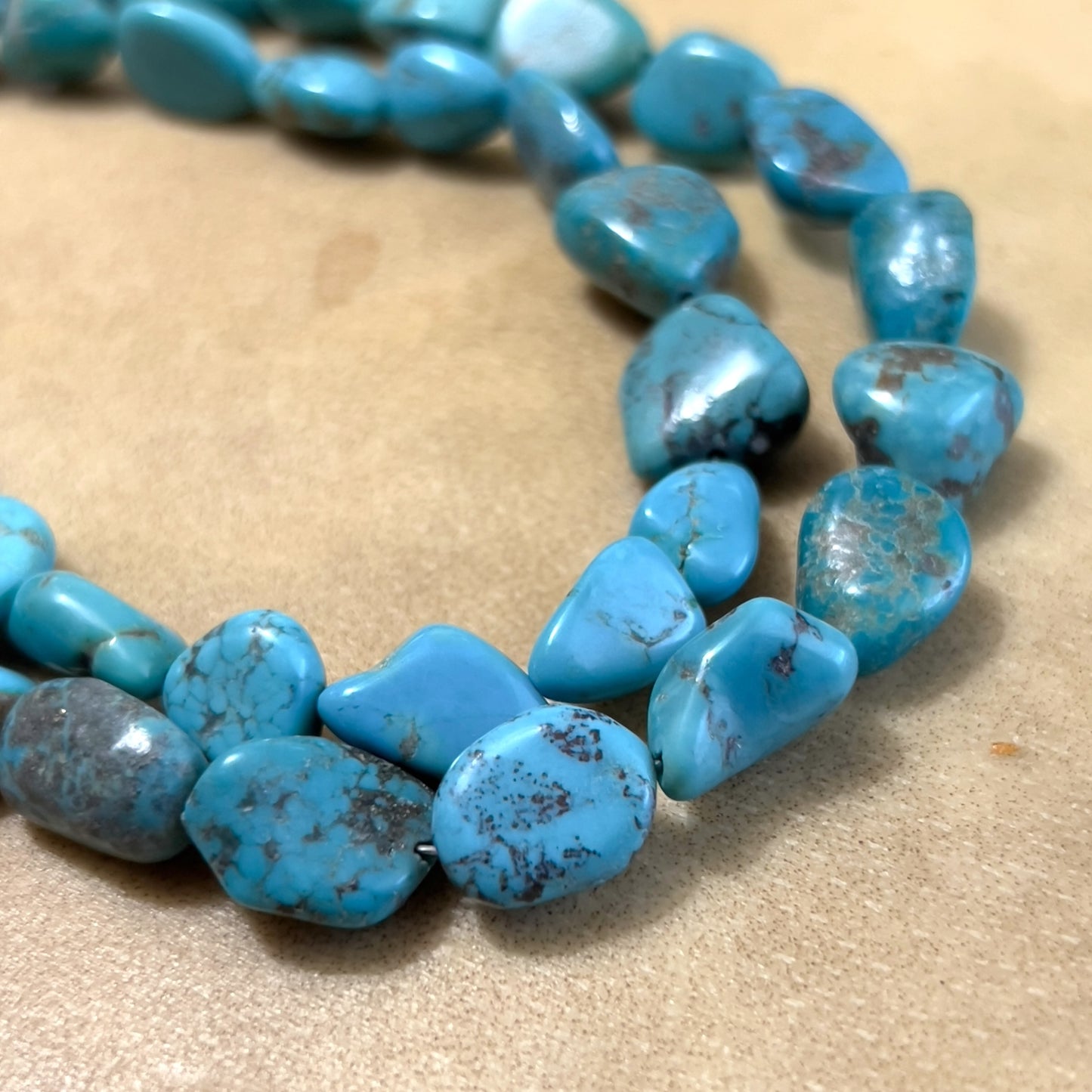 Genuine Turquoise & Sterling Silver Vintage Necklace by Barse