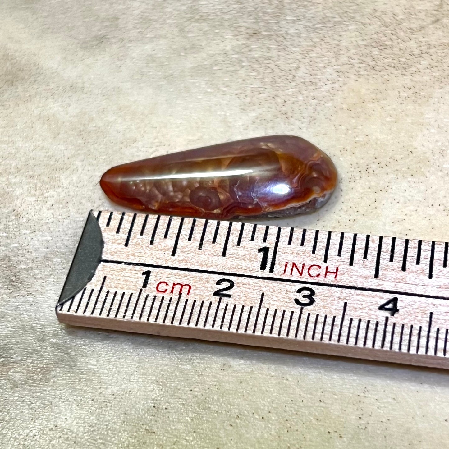 Fire Agate Crystal Cabochon