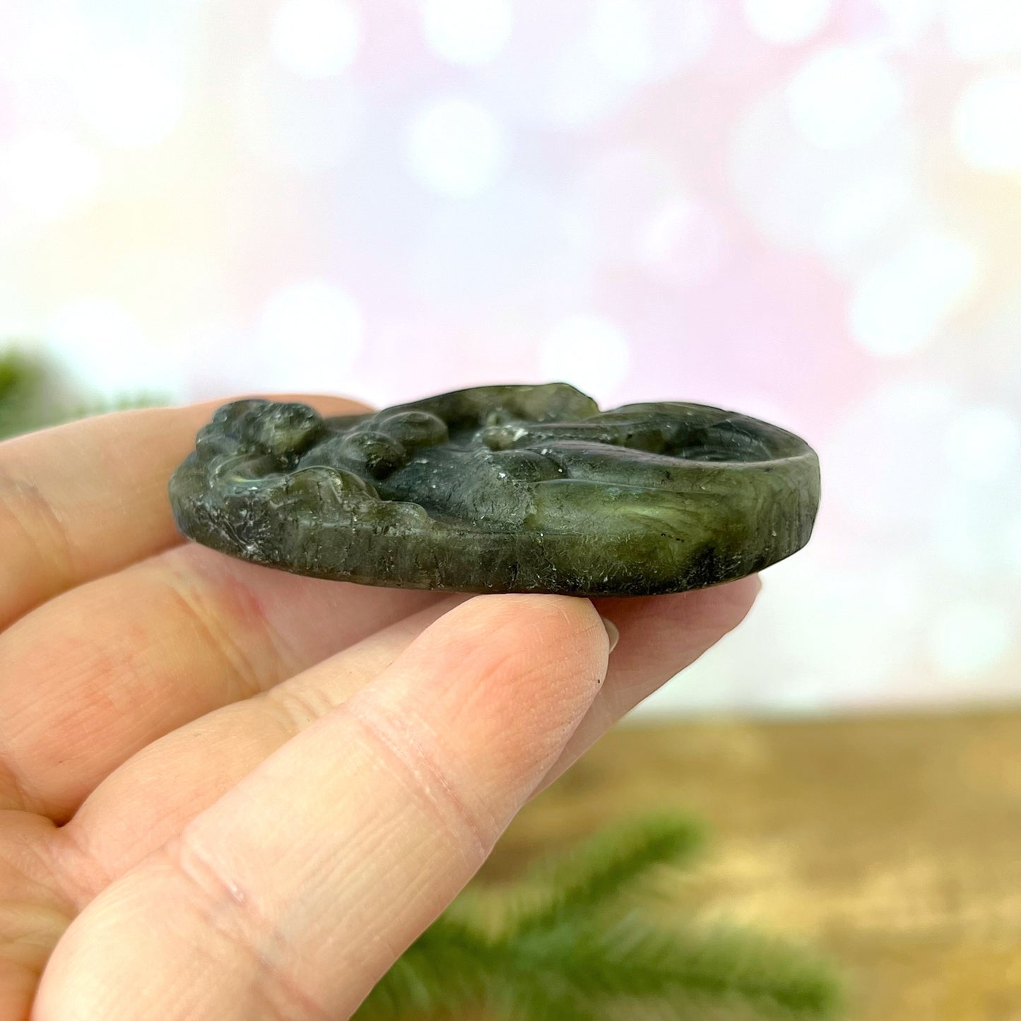 Labradorite Mermaid Crystal Carved Cabochon