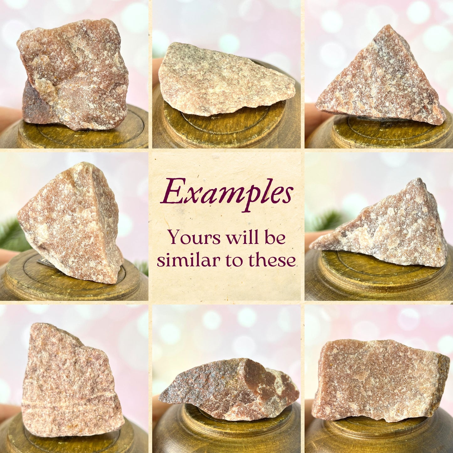Guava Quartz Raw Stone - You get 1