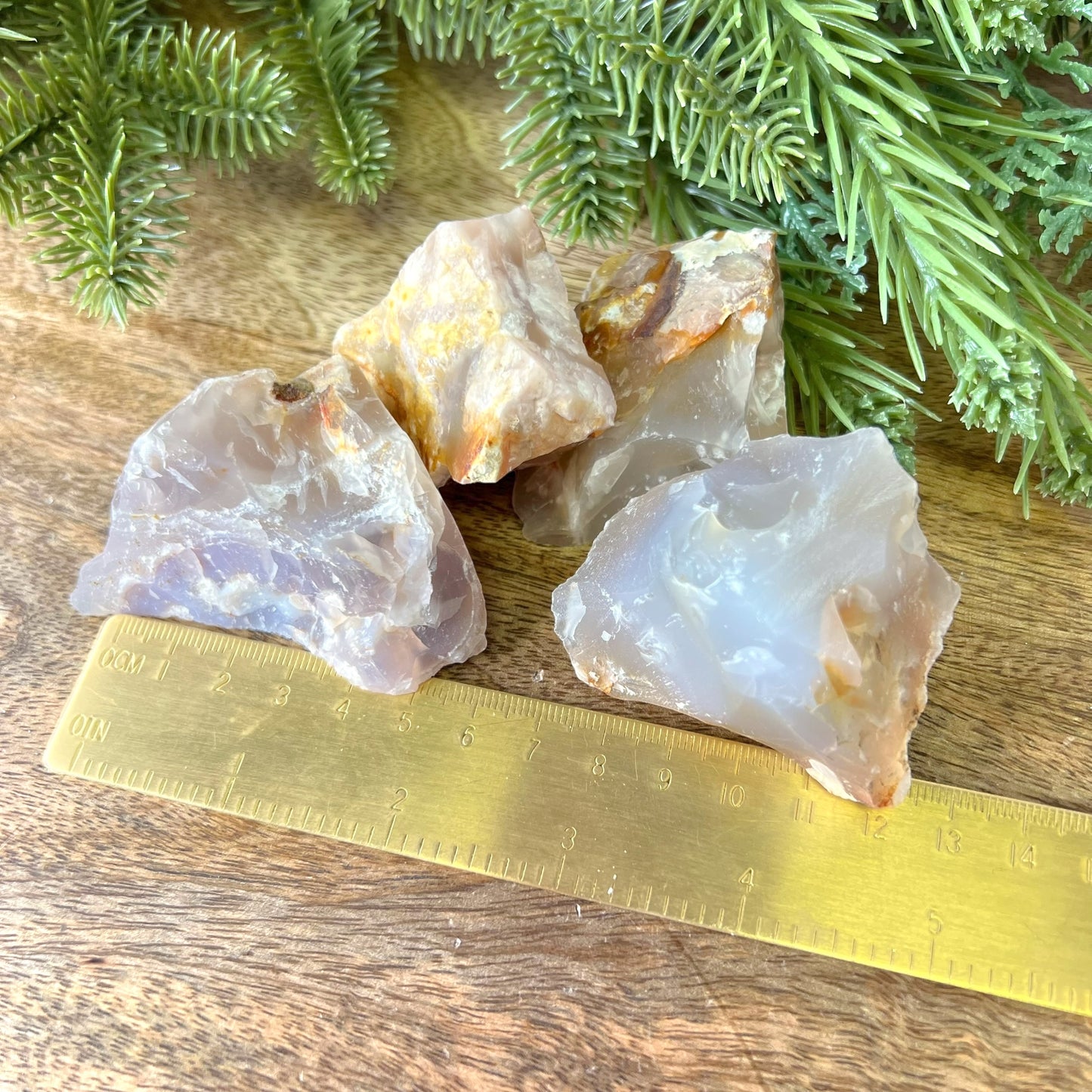 Flower Agate Raw Stone - Multiple Sizes - You get 1