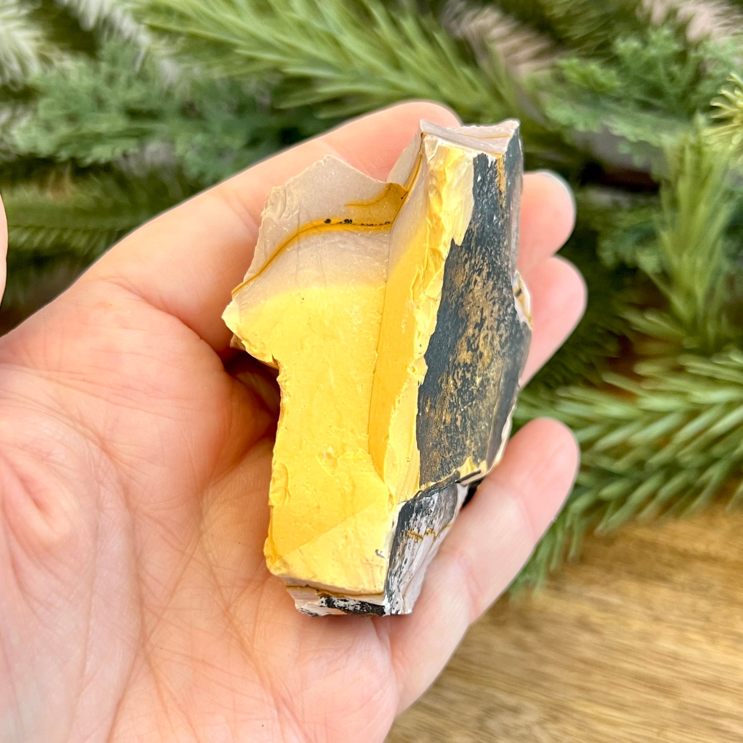 Mookaite Raw Crystal with Dendritic Inclusions