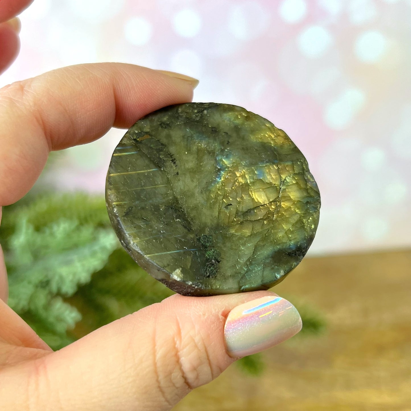 Labradorite Sun & Moon Carved Cabochon