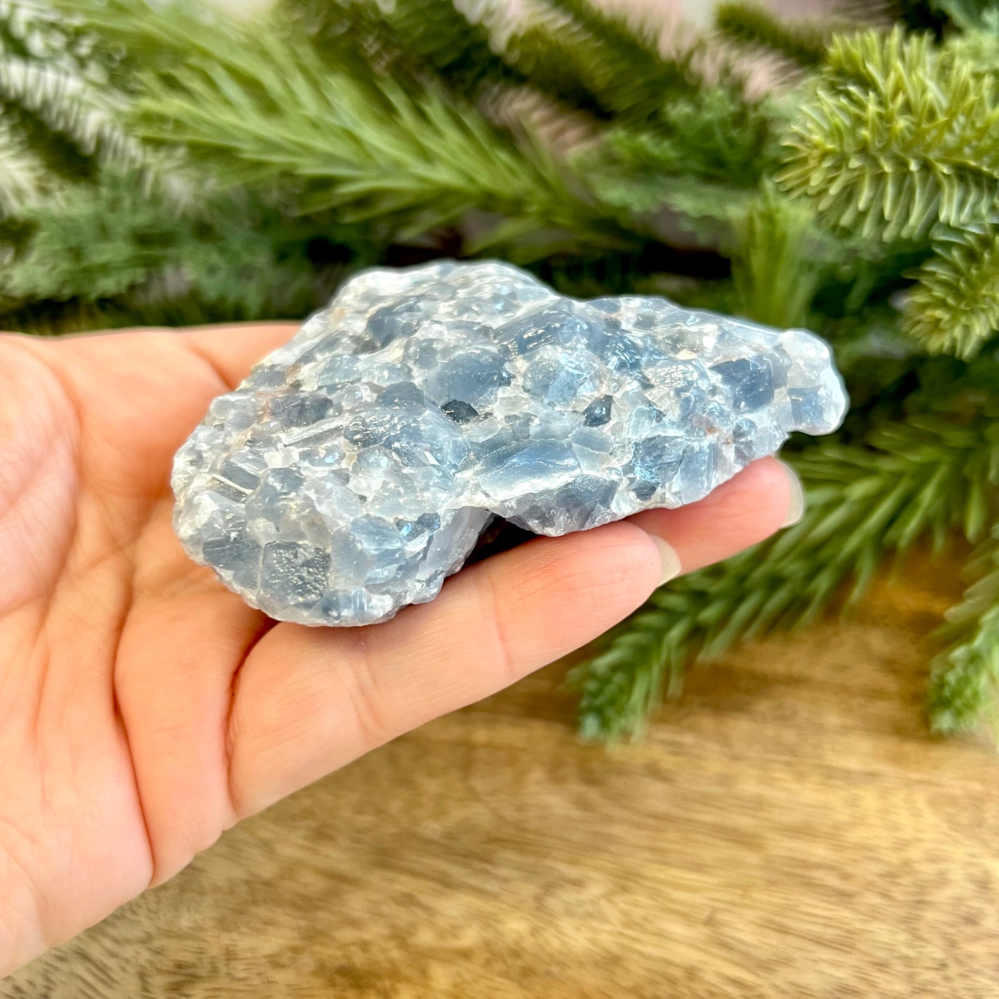 Blue Calcite Raw Crystal