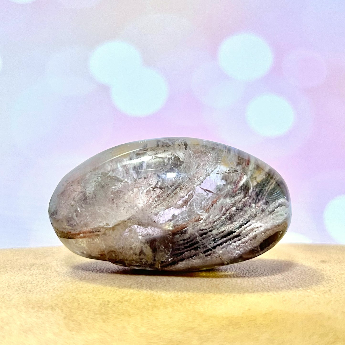 Garden Quartz Lodolite Crystal Lens