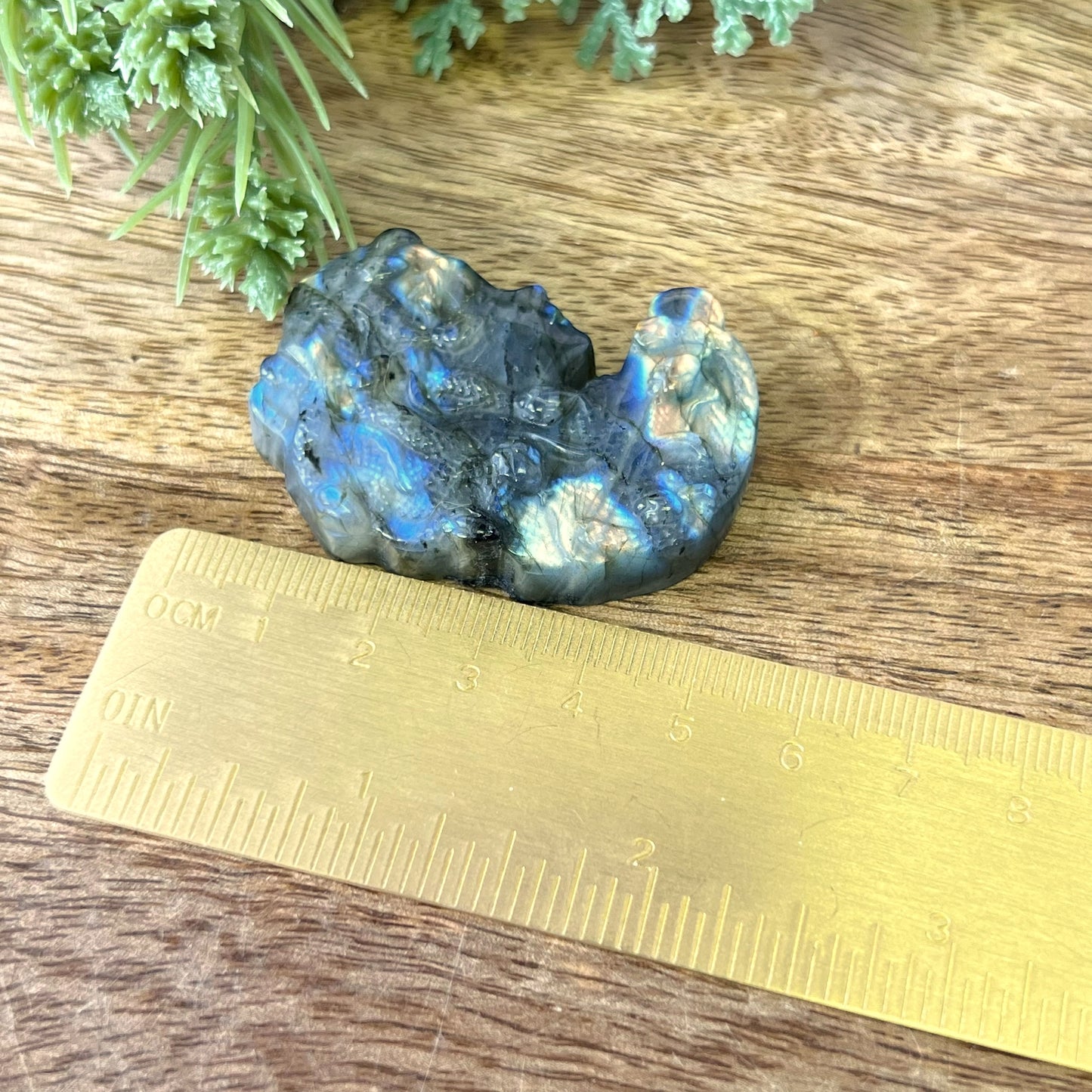 Labradorite Medusa Carved Cabochon