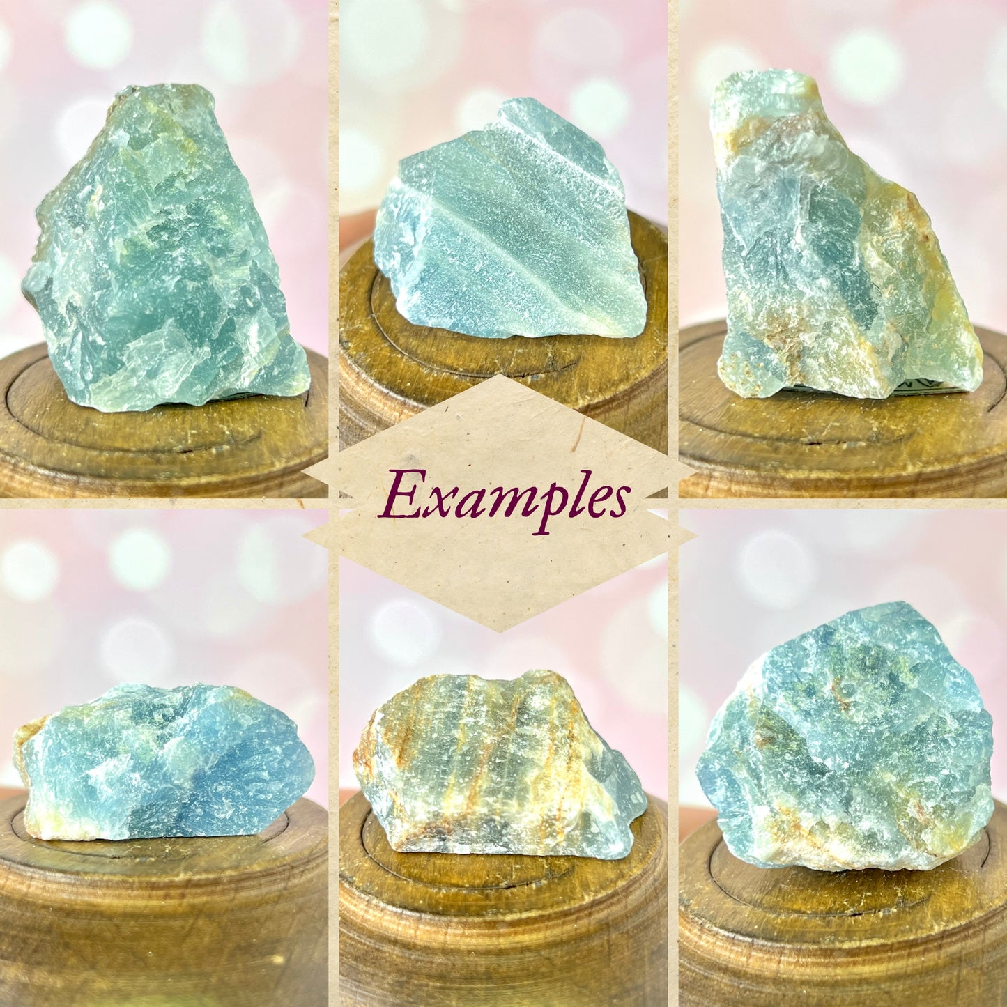 Lemurian Aquatine Blue Calcite Raw Stone - You get 1