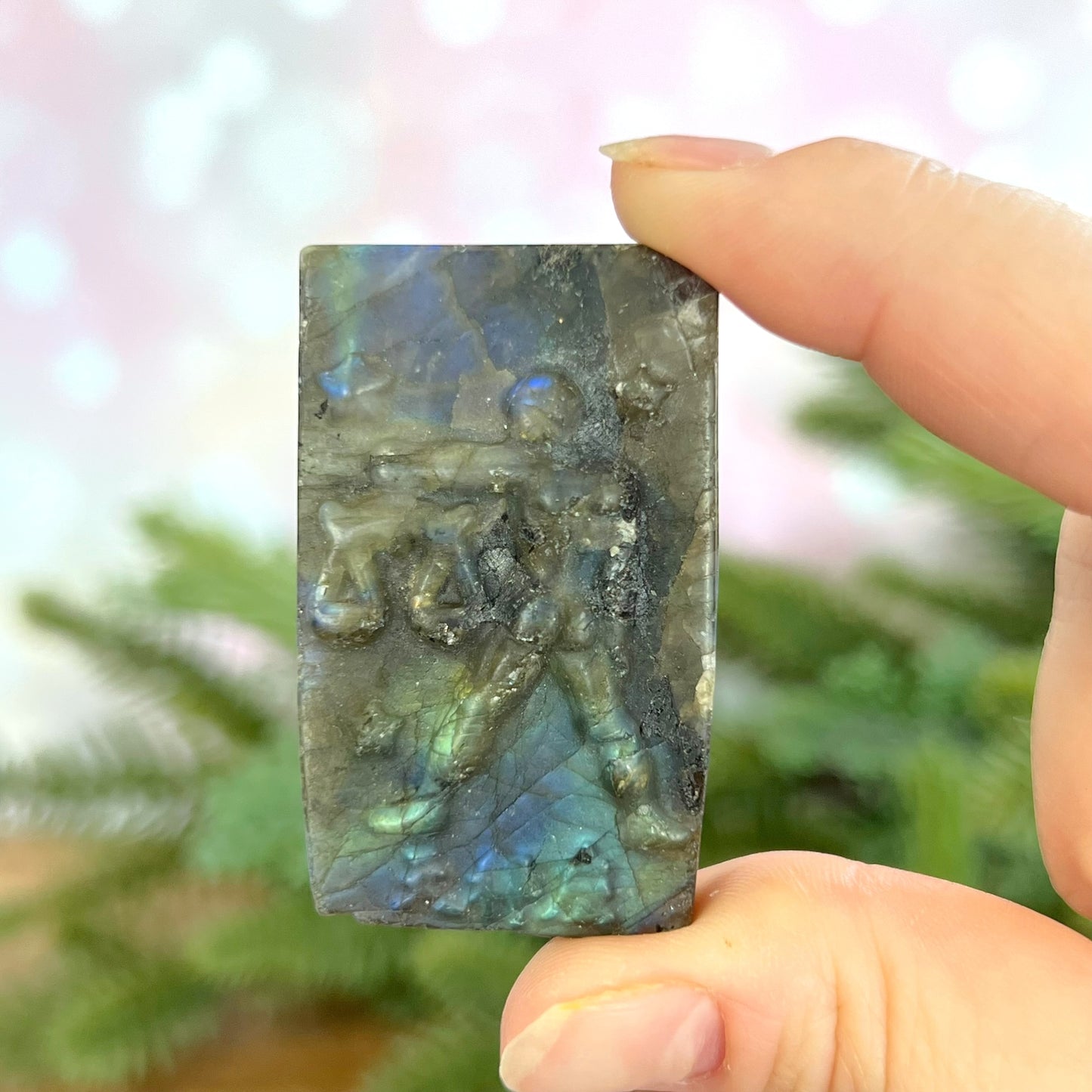 Labradorite Libra Carved Cabochon