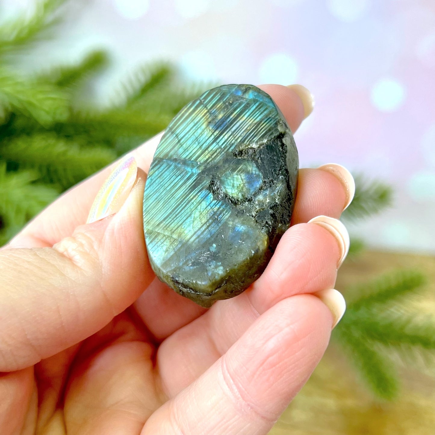 Labradorite Angel Carved Crystal Cabochon