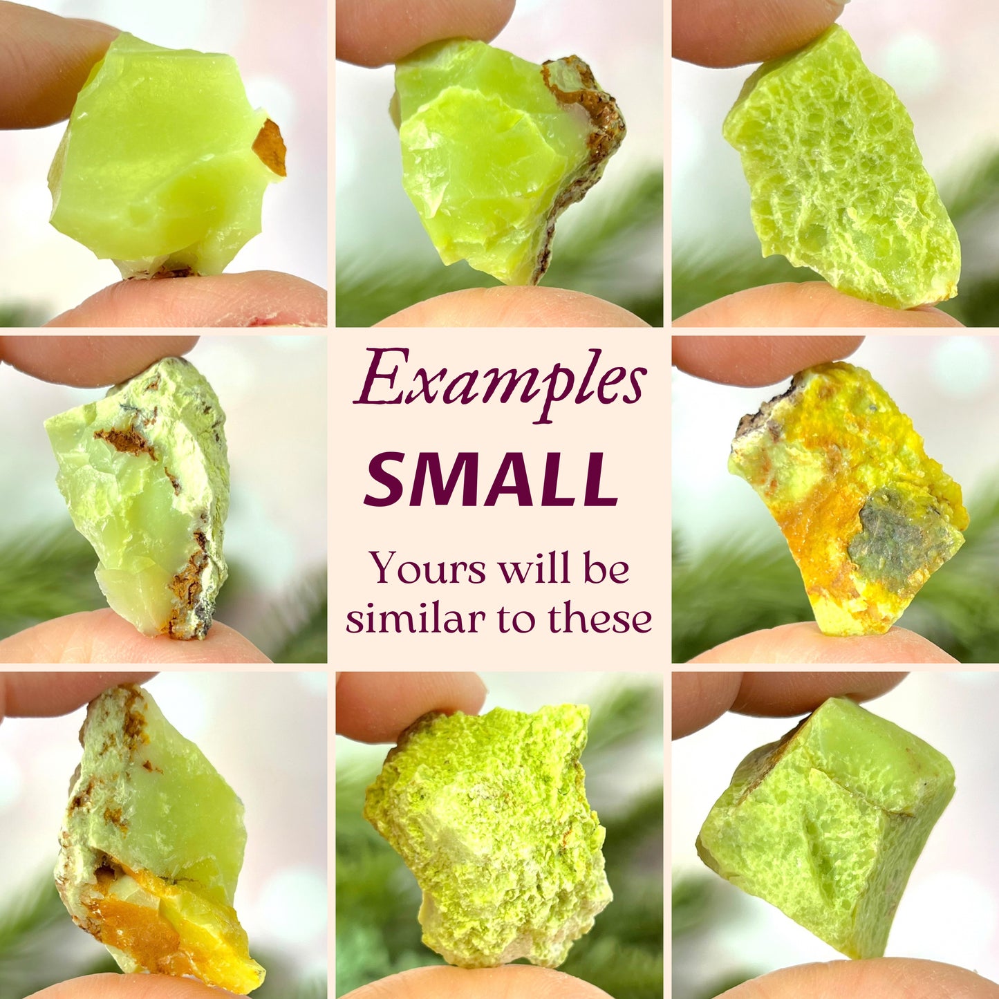 Green Opal Raw Stone - Multiple Sizes - You get 1