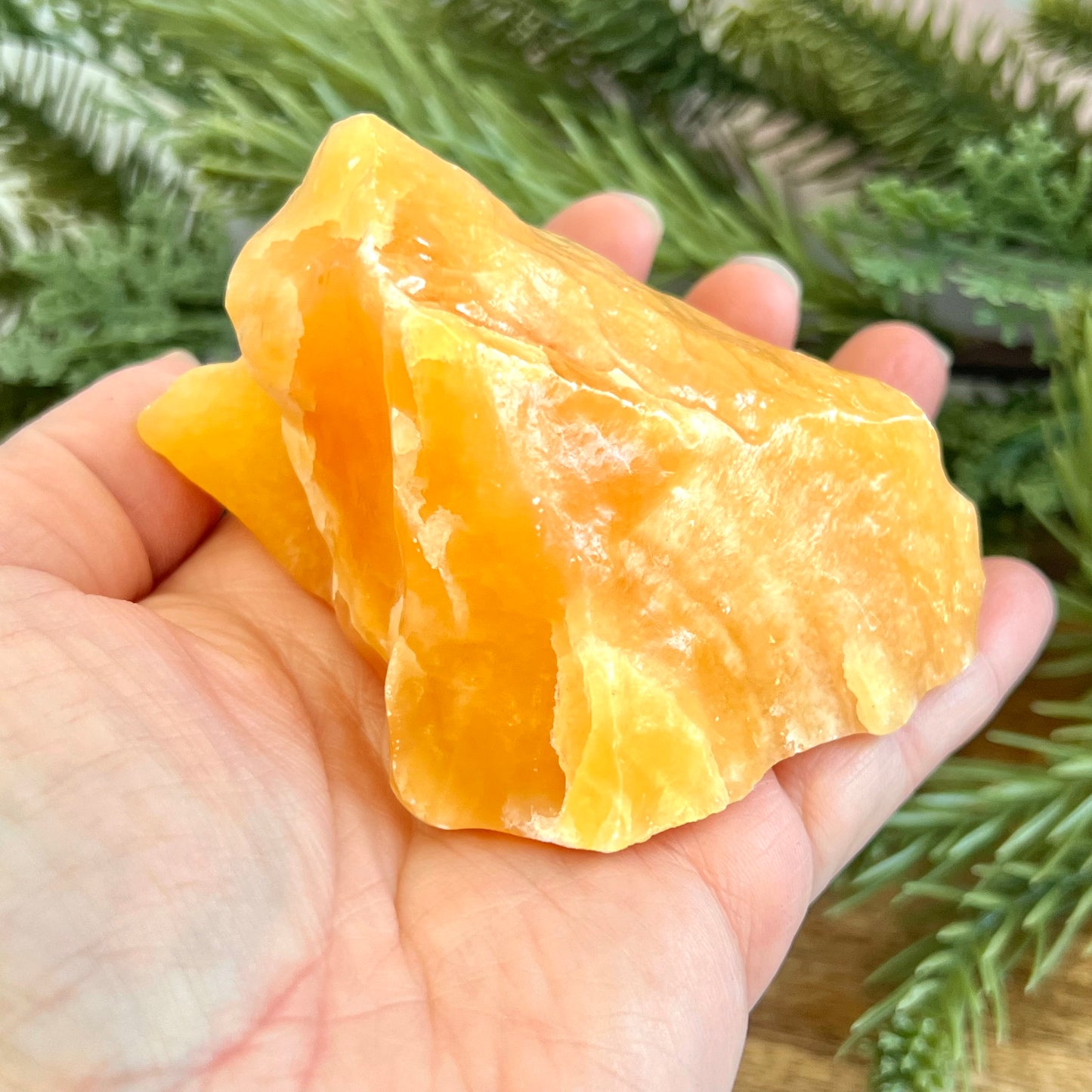 Orange Dream Calcite Raw Crystal
