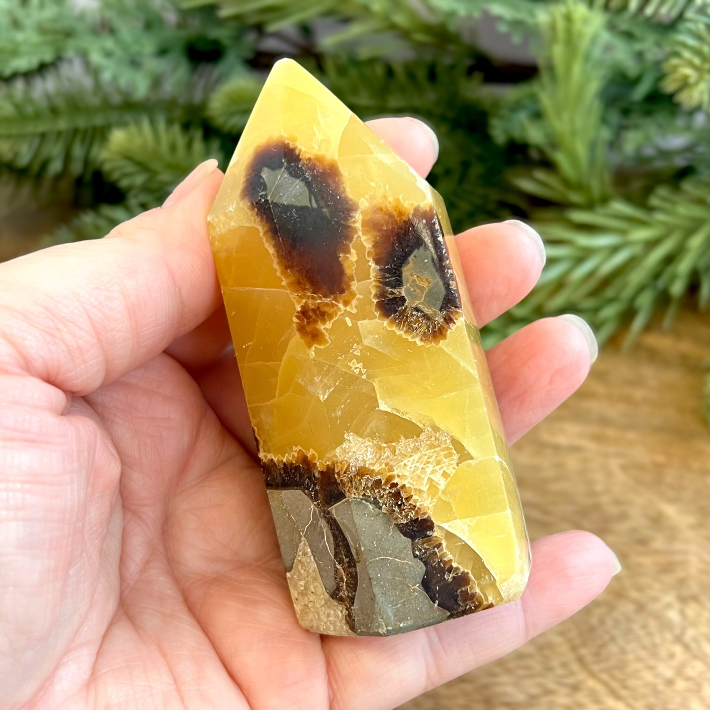 Druzy Septarian Large Crystal Tower