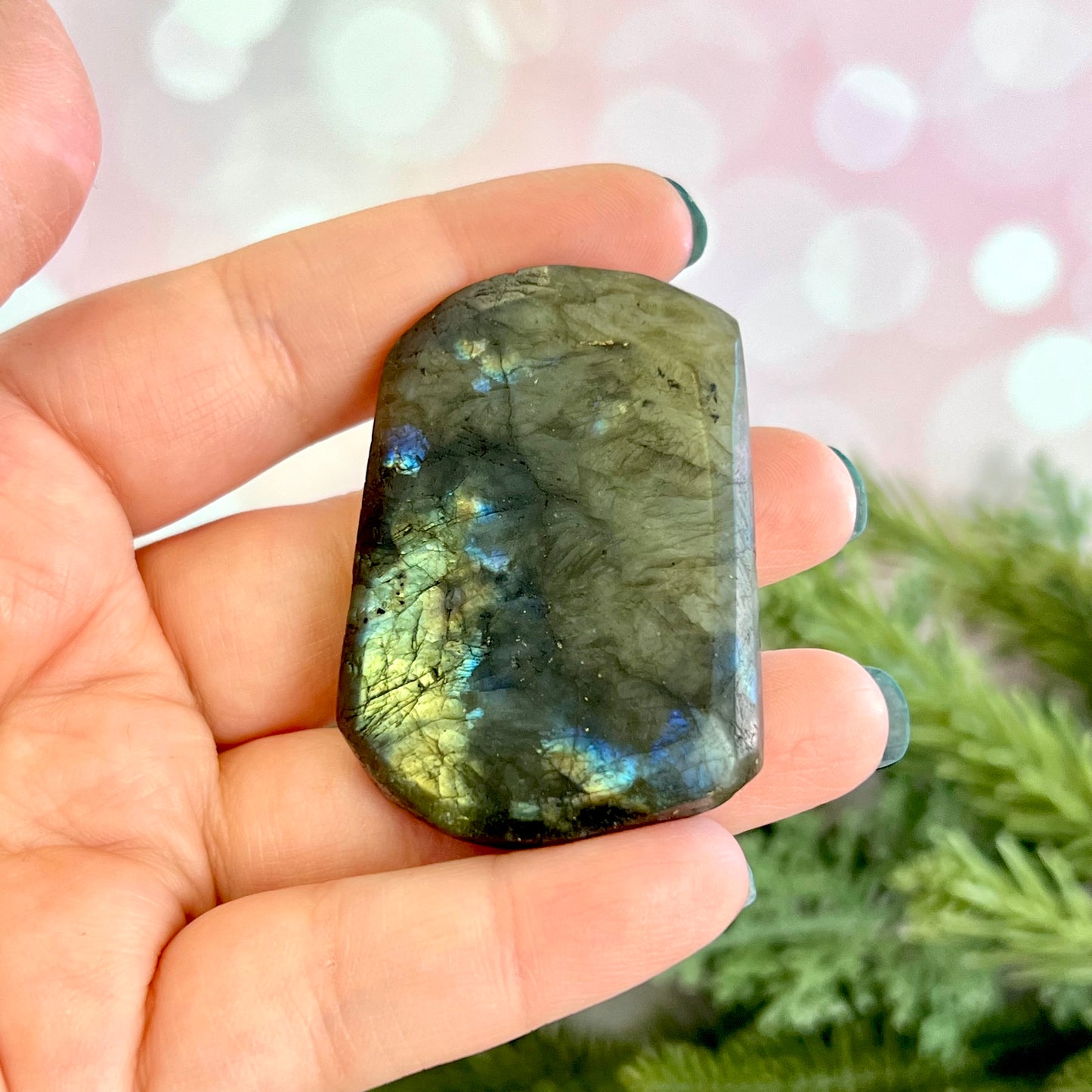 Labradorite Tiger Carved Crystal Cabochon