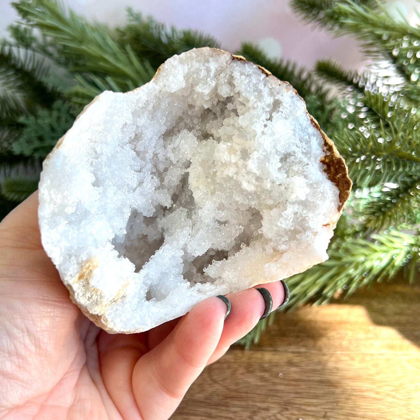 Sugar Geode Quartz Crystal Specimen