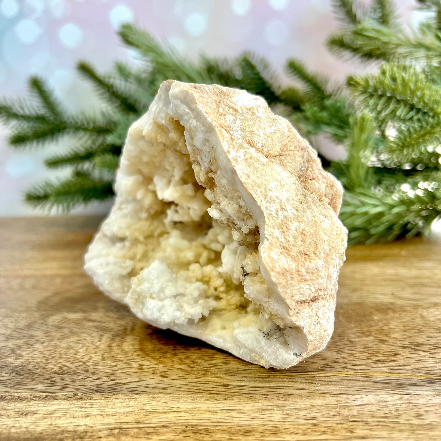 Sugar Geode Quartz Crystal Specimen