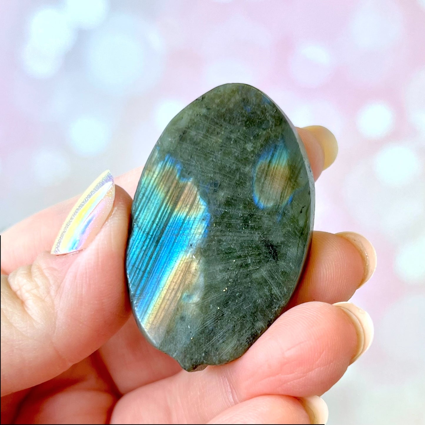 Labradorite Angel Carved Crystal Cabochon