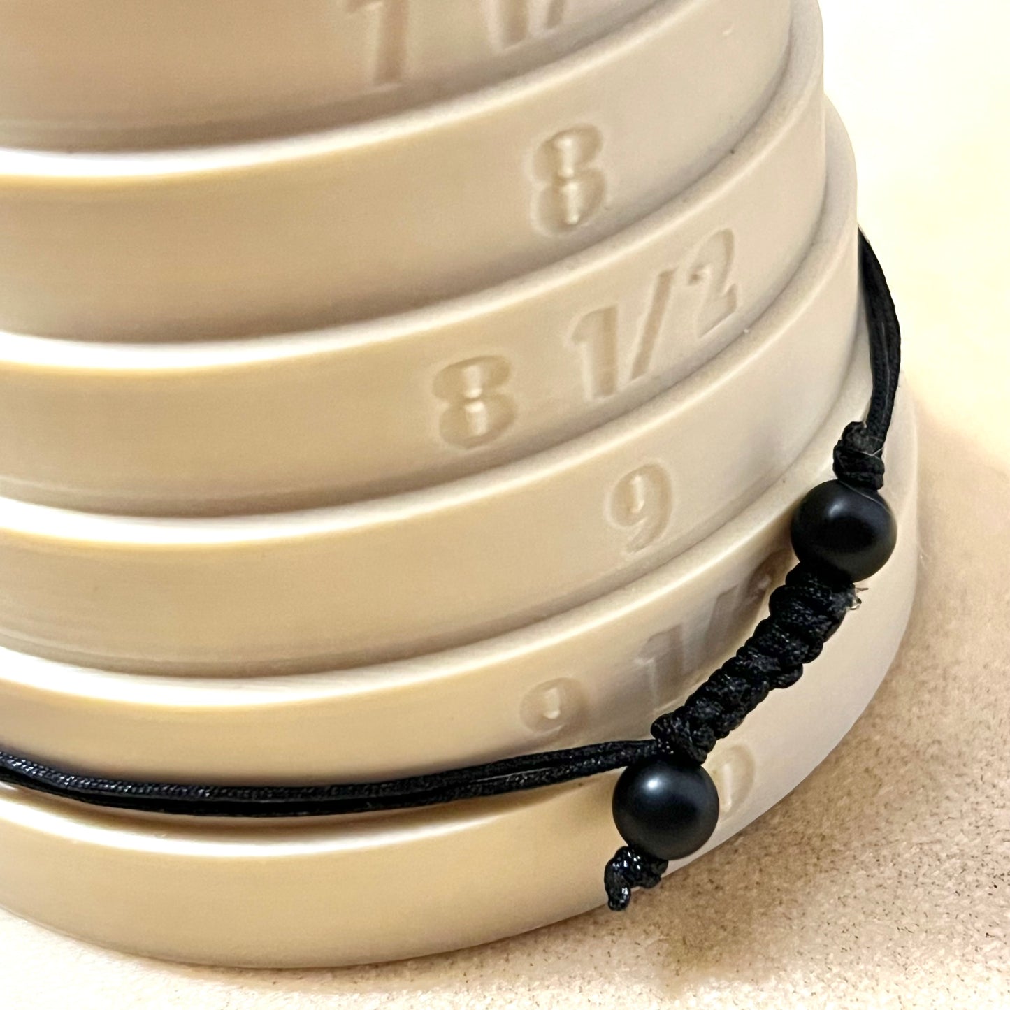 Chakra Crystal Rainbow Bracelet on Adjustable Black Cord