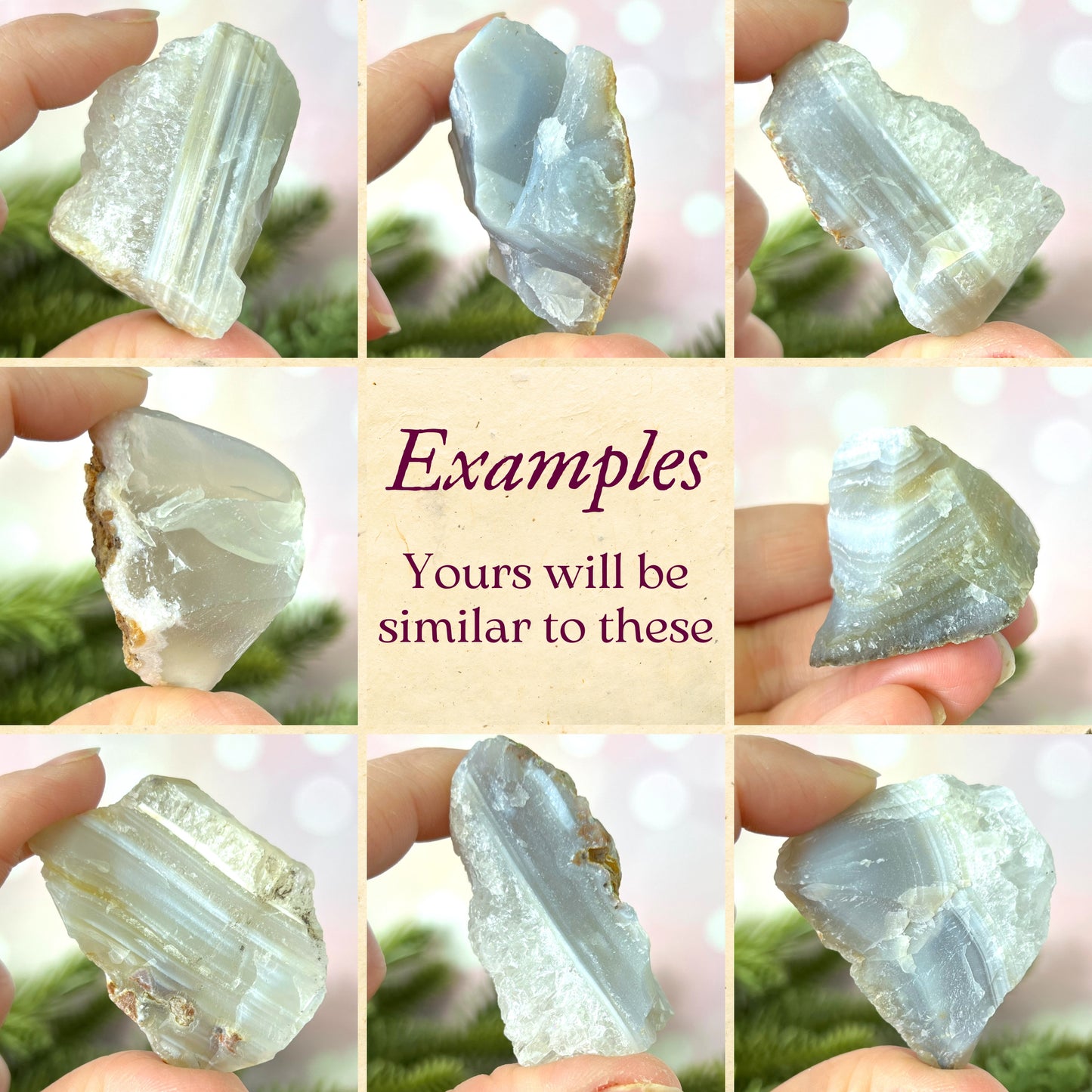 Gray Agate Raw Stone - You get 1