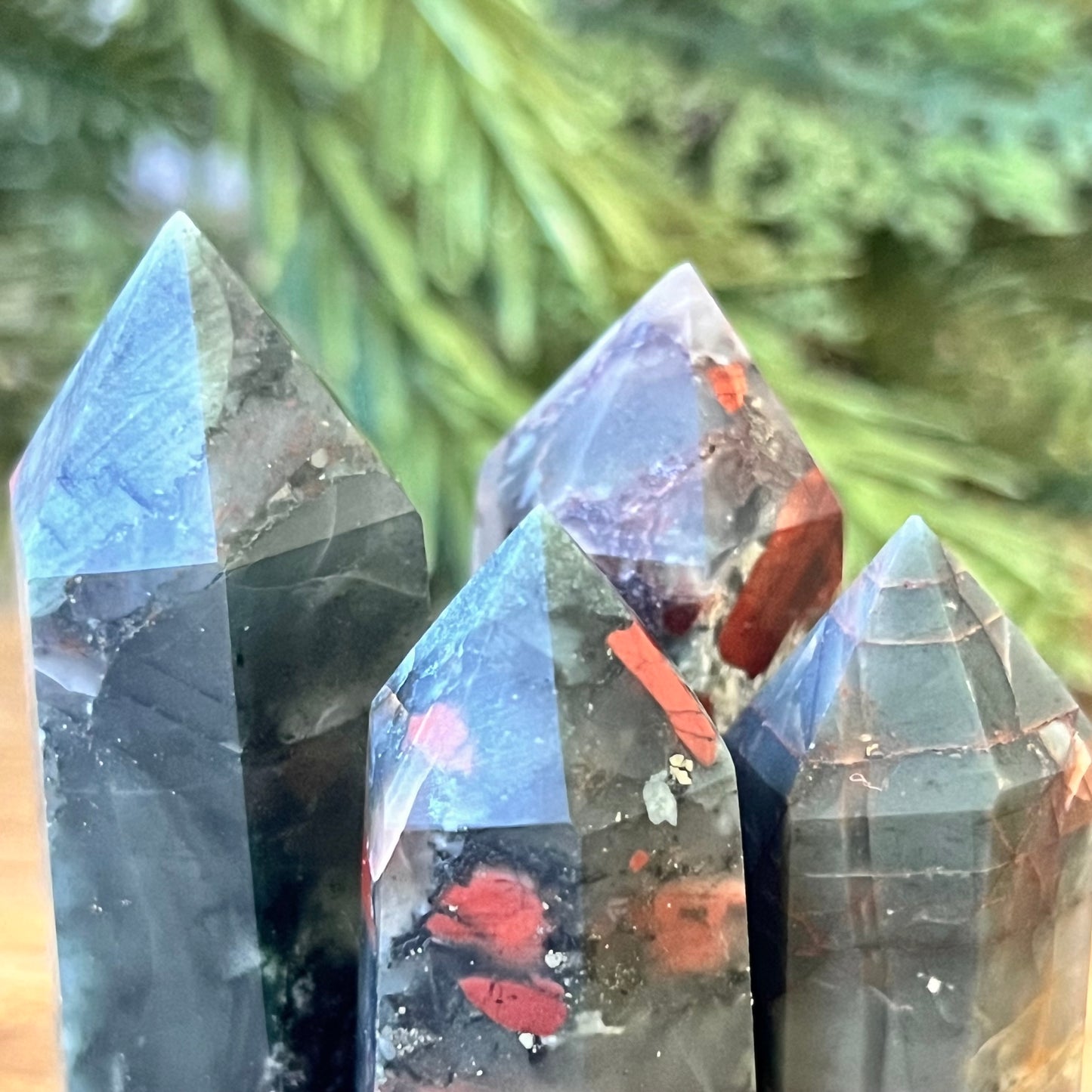 African Bloodstone Crystal Tower - Multiple Sizes