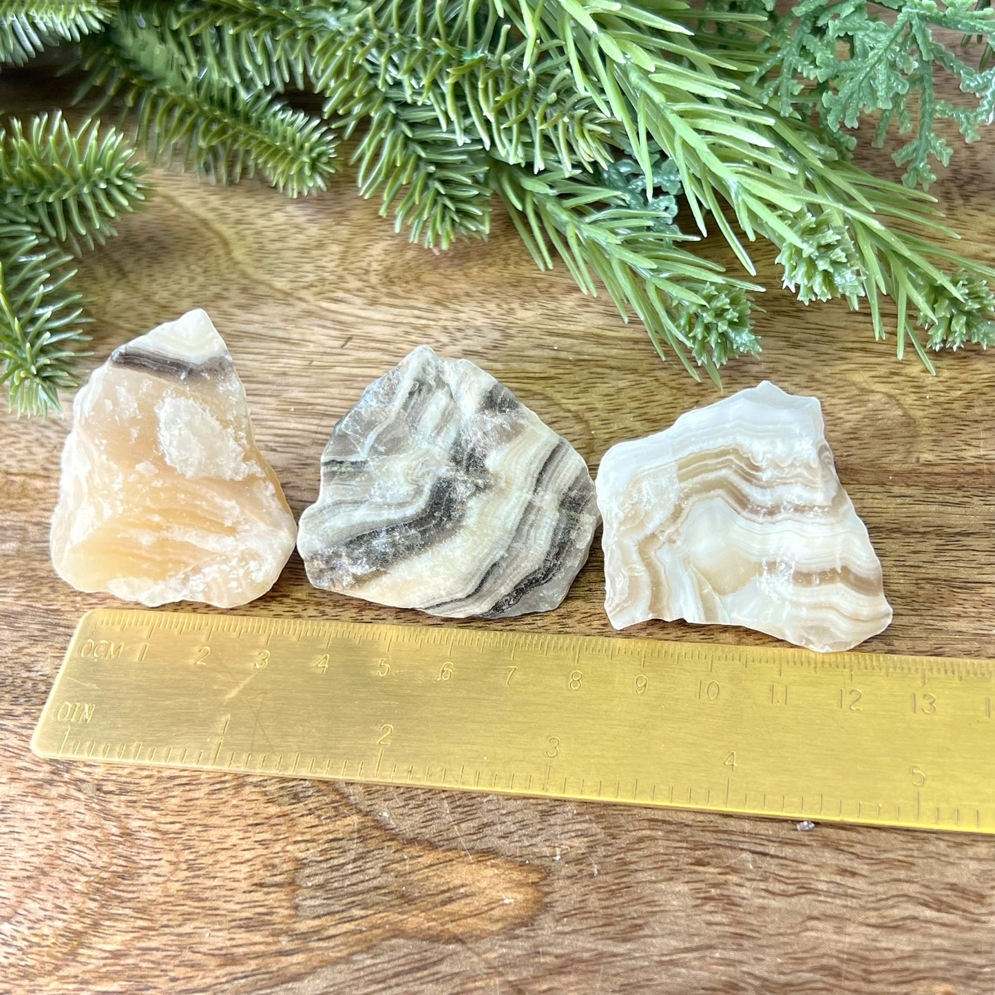 Zebra Calcite Raw Stone - Multiple Sizes - You get 1