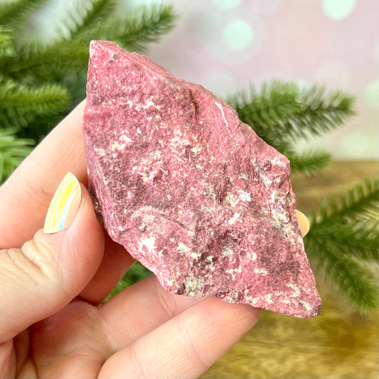 Thulite Raw Crystal Specimen