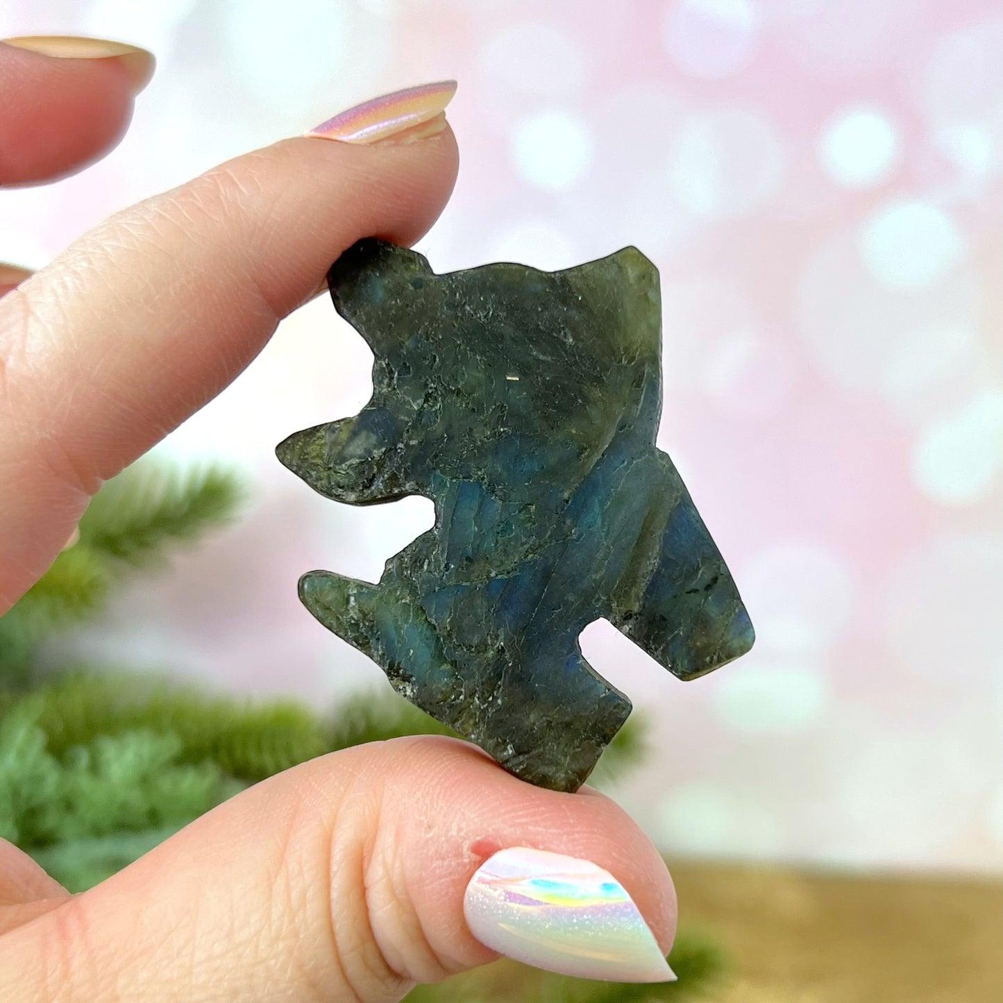 Labradorite Deer Carved Cabochon