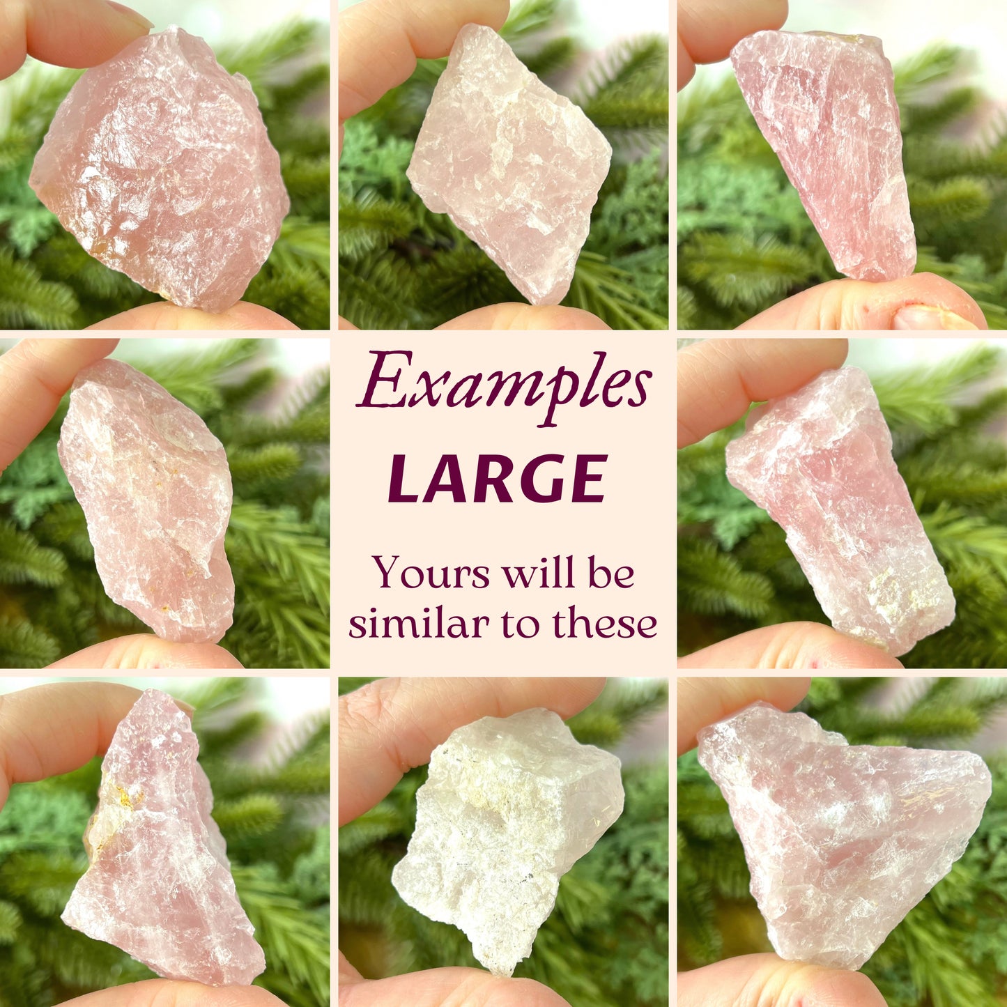 Rose Quartz Raw Stone - Multiple Sizes - You get 1