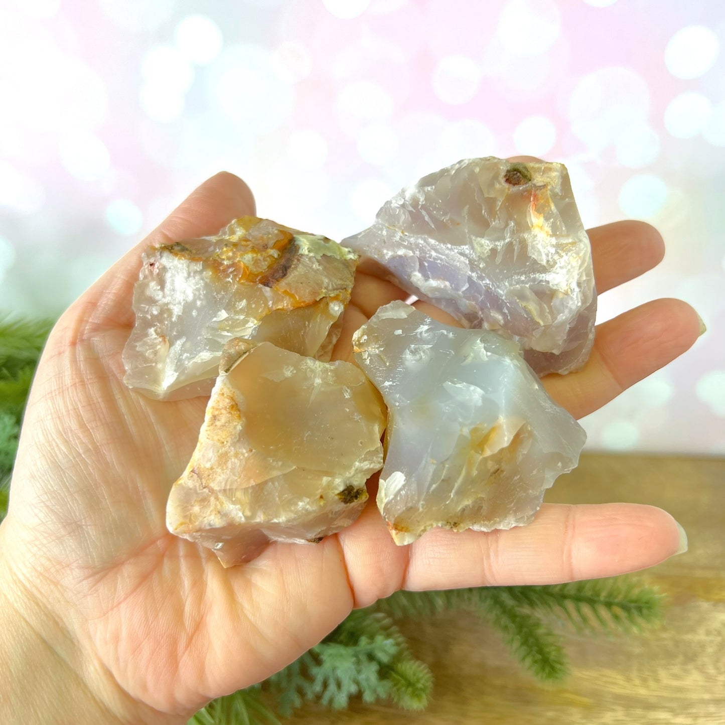 Flower Agate Raw Stone - Multiple Sizes - You get 1