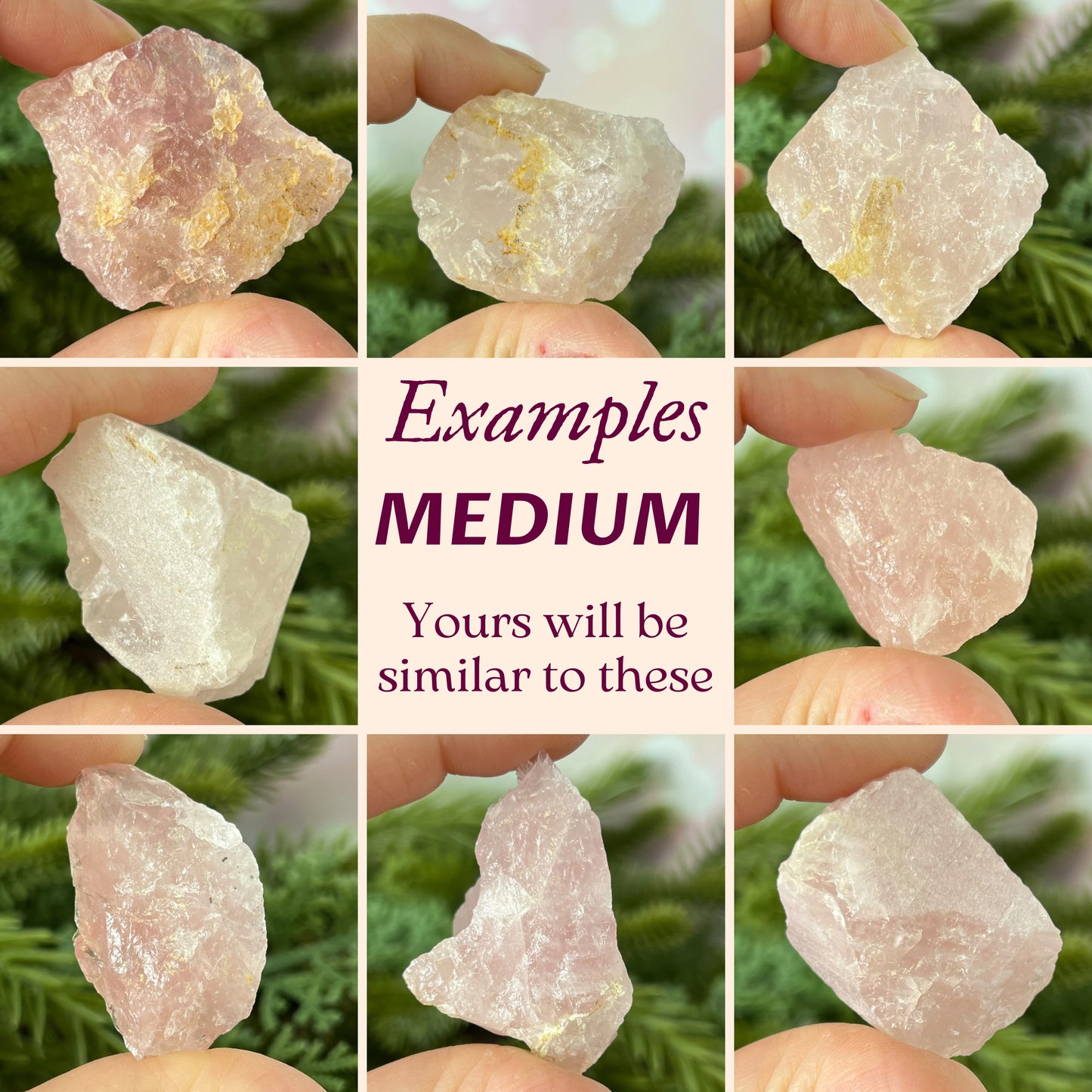 Rose Quartz Raw Stone - Multiple Sizes - You get 1