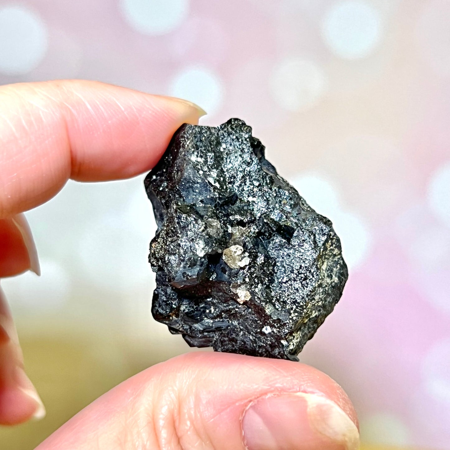 Black Tourmaline Tabular Specimen Point