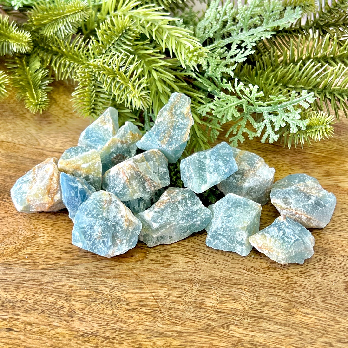 Lemurian Aquatine Blue Calcite Raw Stone - You get 1