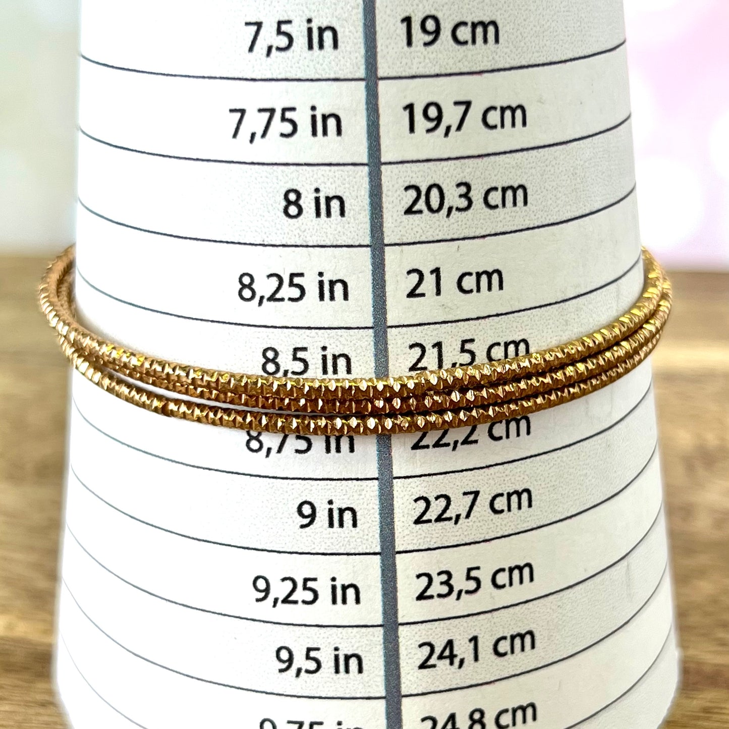 Vintage Gold Tone Bracelet Stack with 11 Textured Bangles