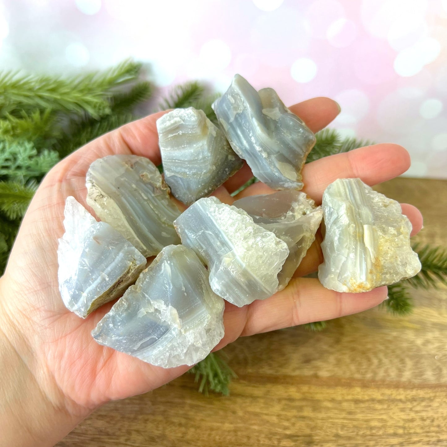Gray Agate Raw Stone - You get 1