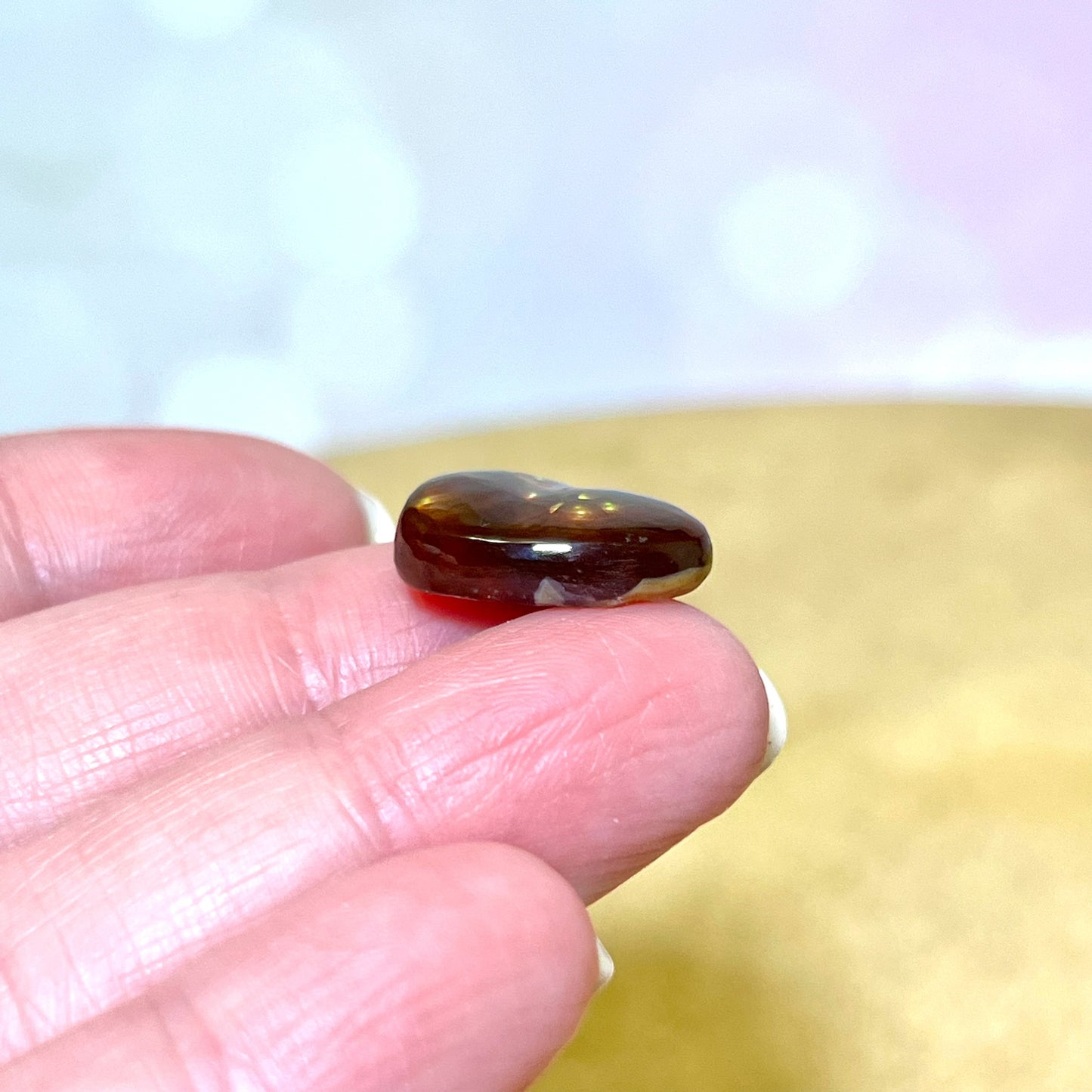 Fire Agate Crystal Cabochon