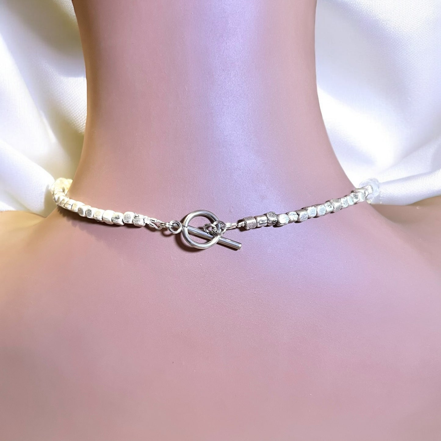 Light Tree of Life Crescent Moon Handmade Necklace